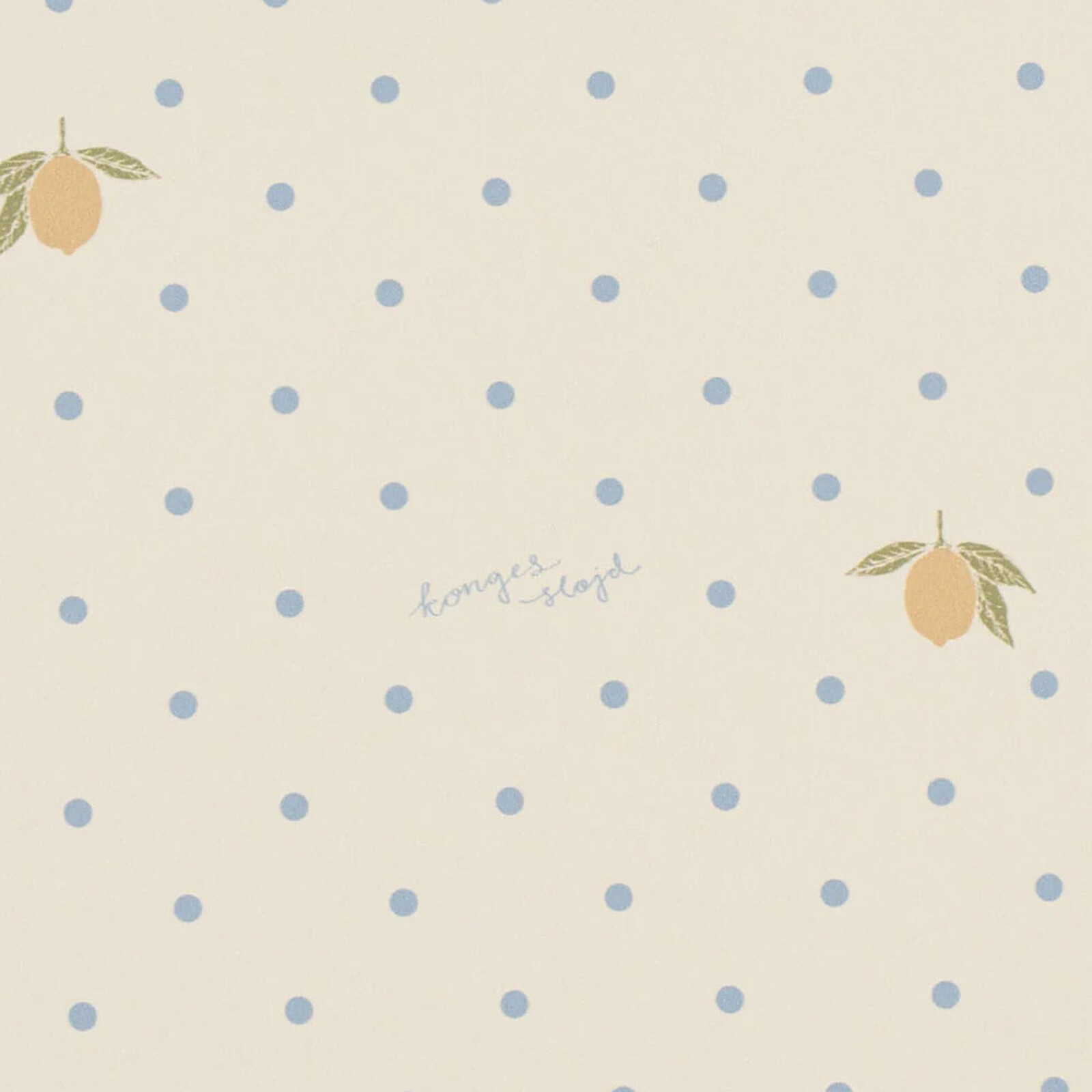 Tapis de Sol en Vinyle Lemon Dot - 75 x 100 cm Konges Sløjd