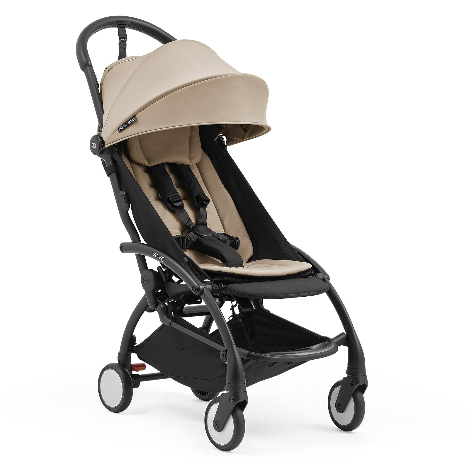 Poussette Trio YOYO5 6+ + Nacelle YOYO5 + Siège Auto Pebble Slide Pro i-Size Groupe 0+ - Taupe Stokke