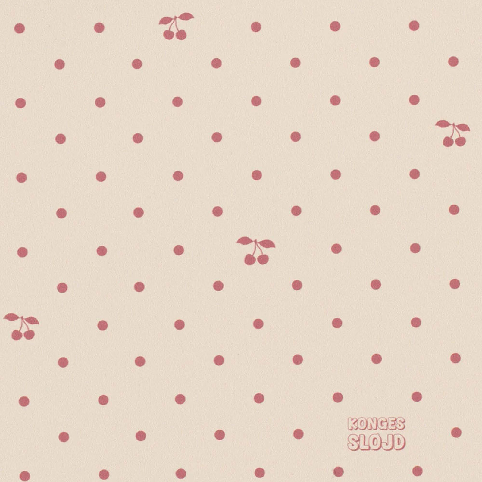 Tapis de Sol en Vinyle Cherry Dot - 75 x 100 cm Konges Sløjd