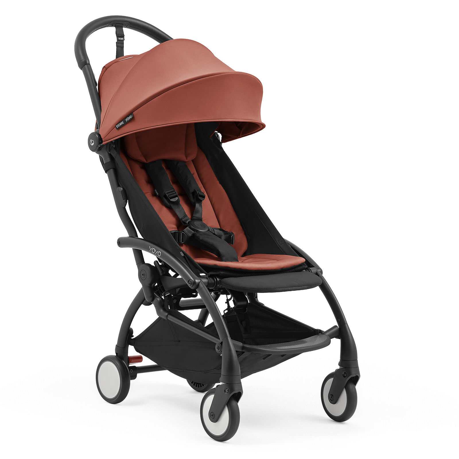 Poussette Trio YOYO5 0+ + Pack Couleur YOYO5 6+ + Siège Auto Pebble Slide Pro i-Size Groupe 0+ - Berry Stokke