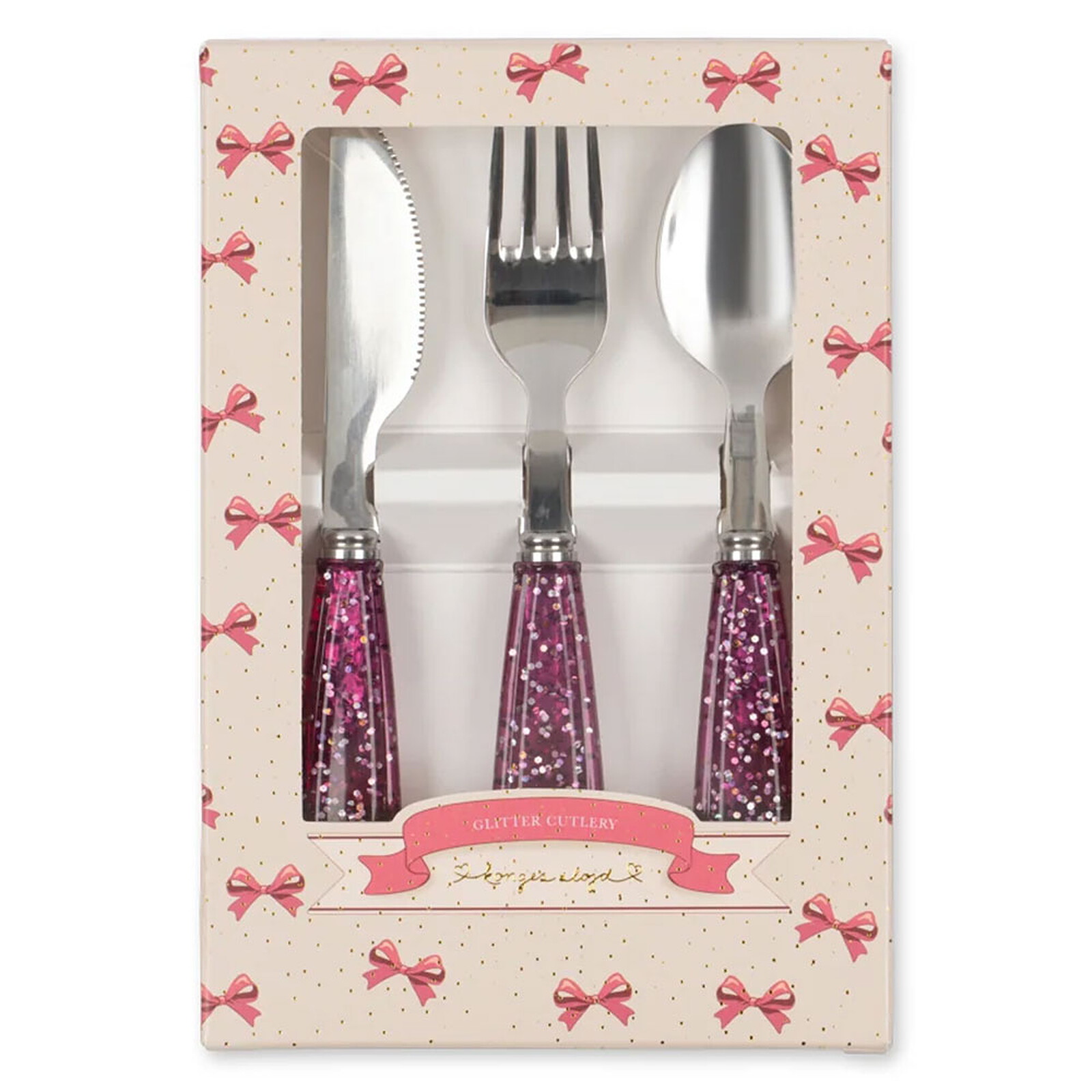Lot de 3 Couverts Pailletés - Sangria Konges Sløjd