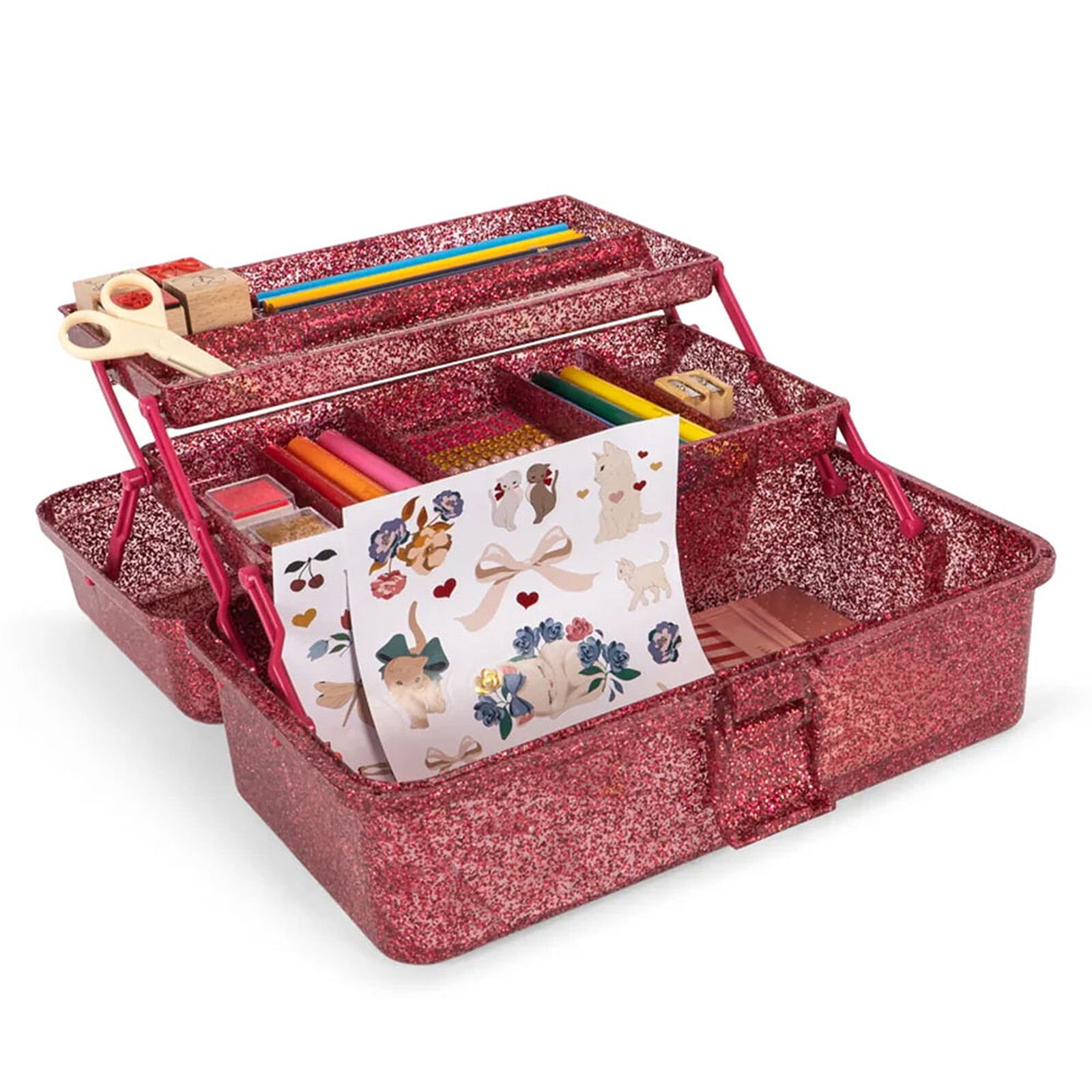 Coffret de Loisirs Créatifs - Glitter Rose Konges Sløjd