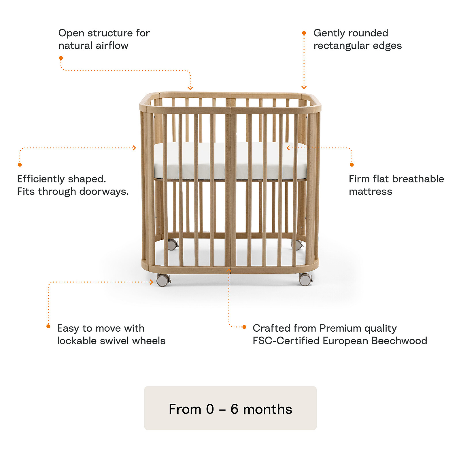Lit Nighti Mini - Naturel Stokke