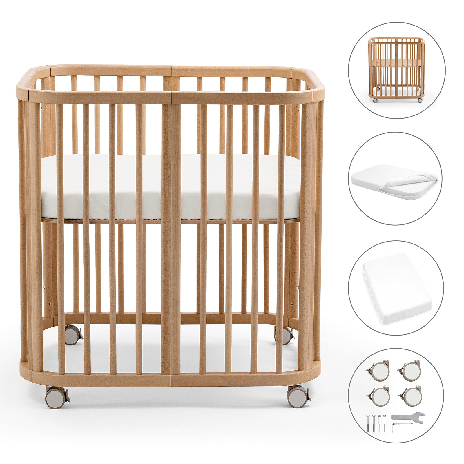 Avis Lit Nighti Mini - Naturel