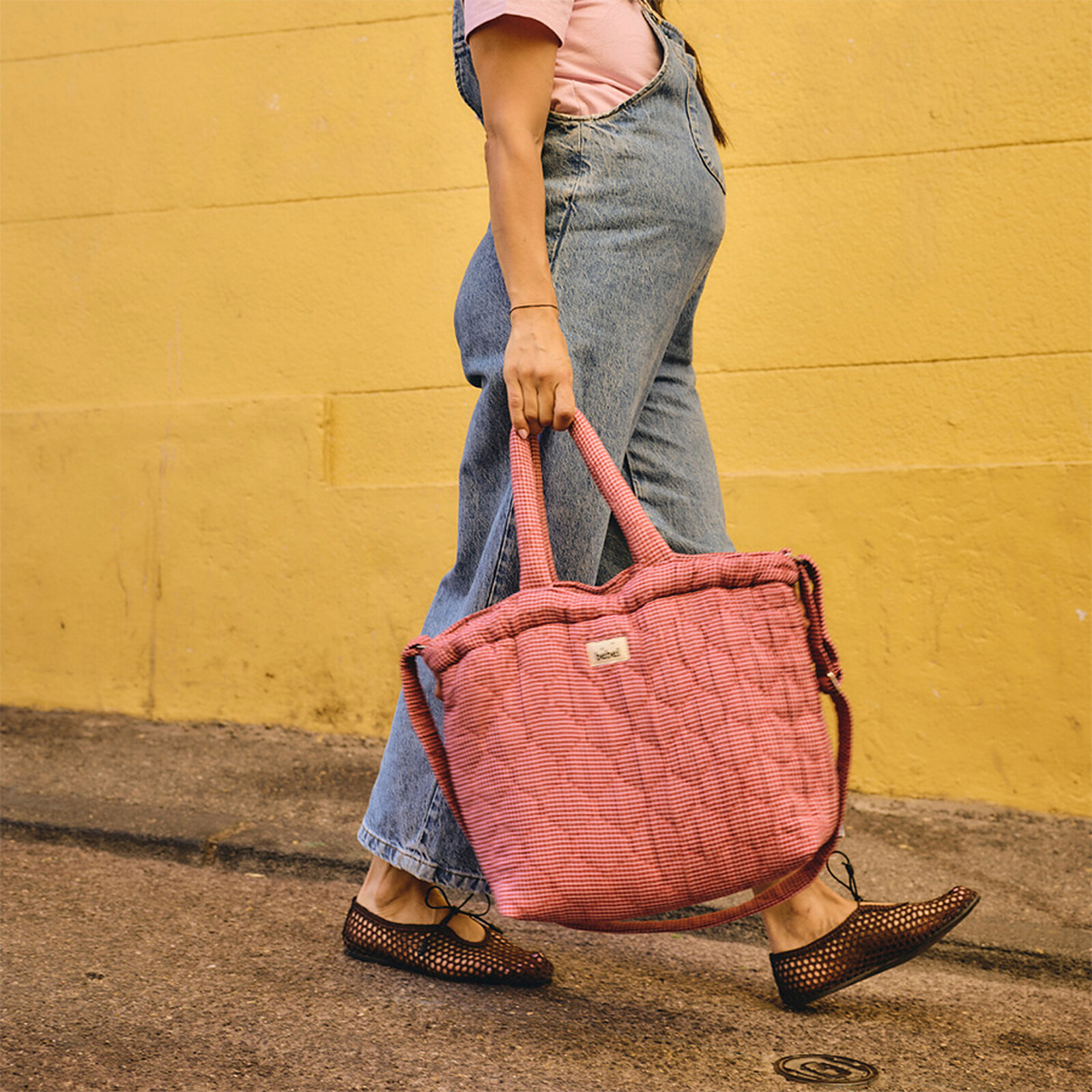 Sac à Langer Trendy - Vichy Rose pas cher