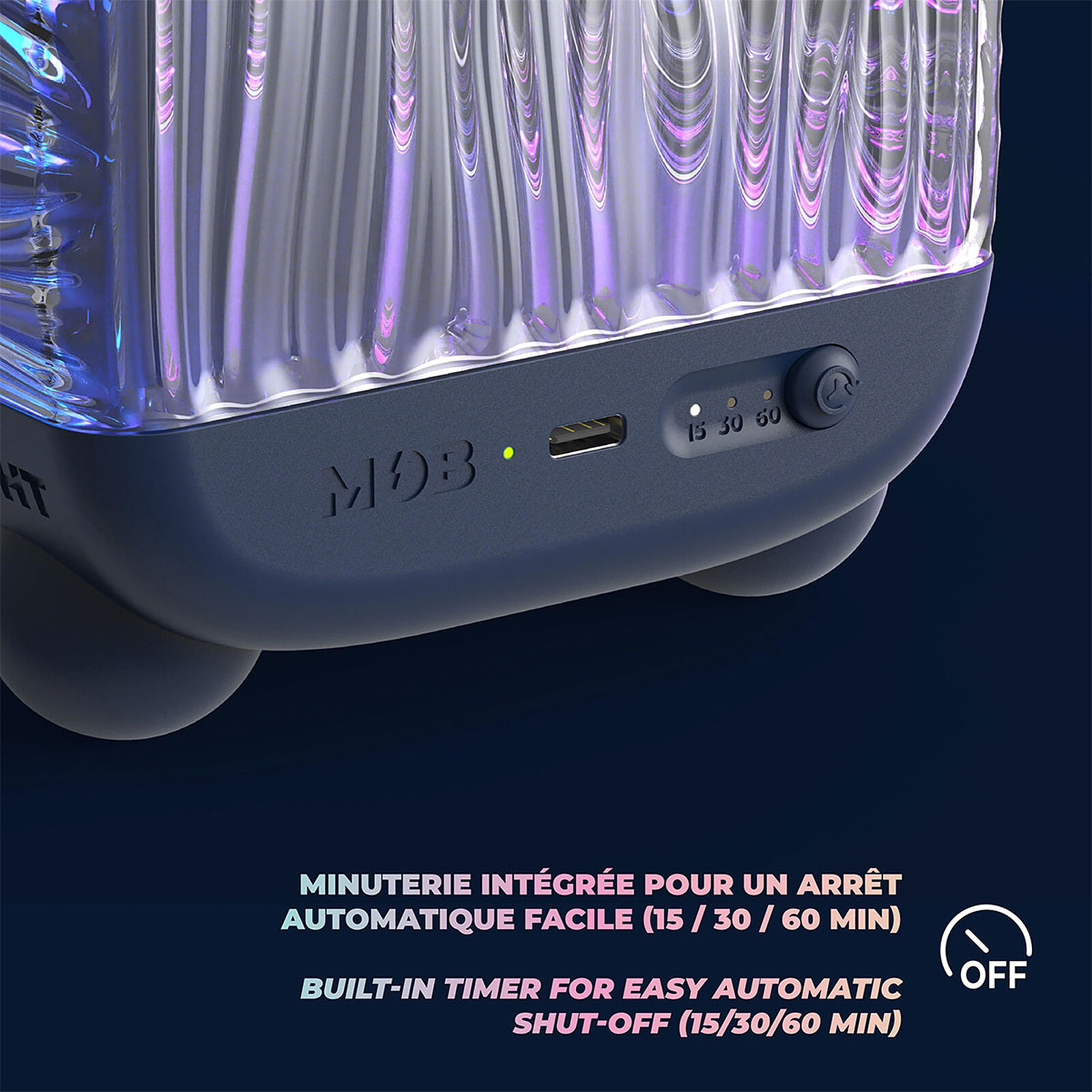 Achat Veilleuse Aquatique et Enceinte Wavy Light - Abyss