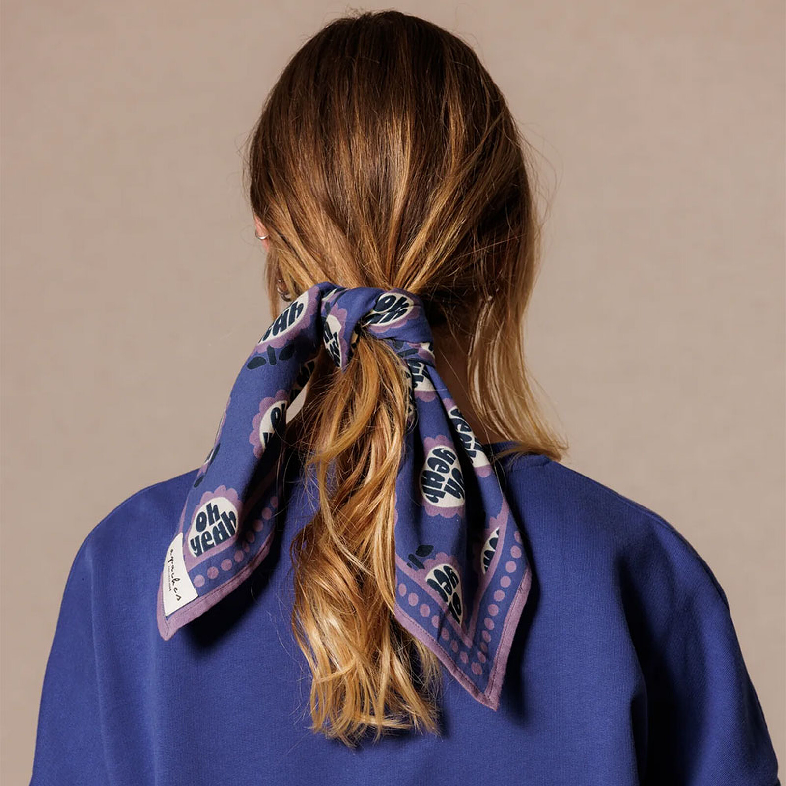 Avis Small Foulard Manika Yeah - Indigo 