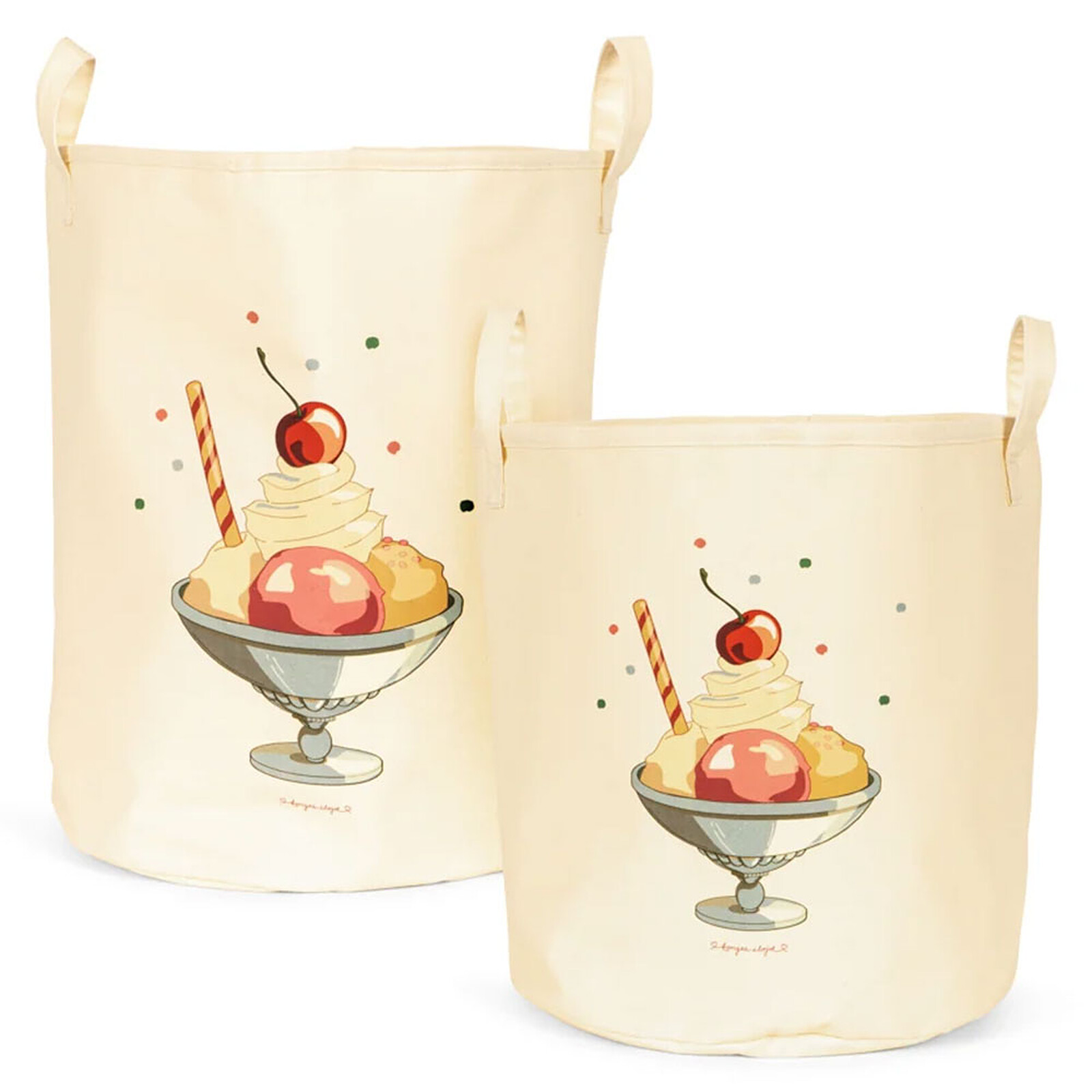 Lot de 2 Paniers de Rangement - Ice Cream Konges Sløjd