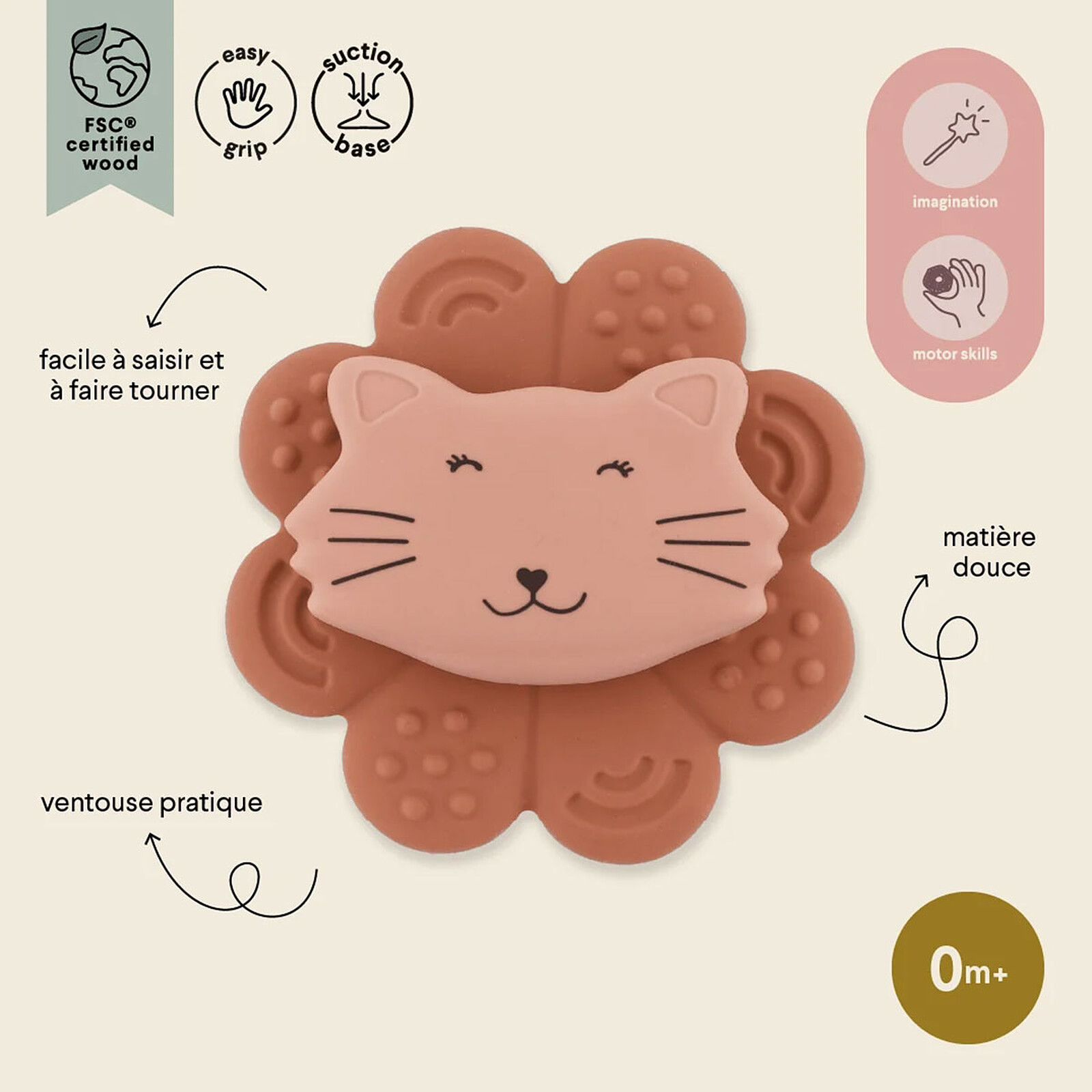 Avis Jouet Spinner à Ventouse en Silicone - Mrs. Cat