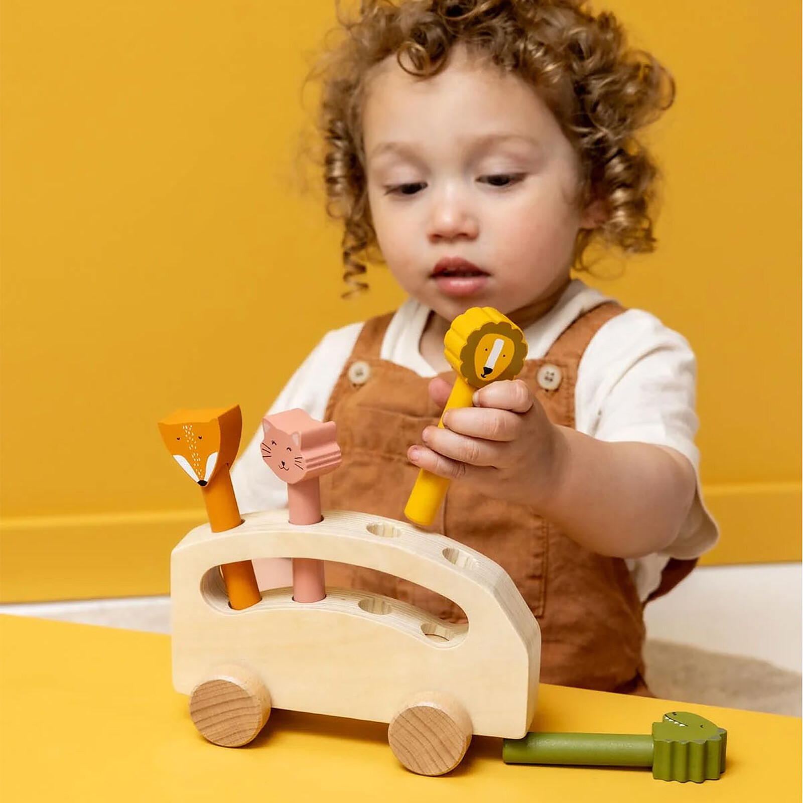 Avis Bus en Bois avec Animaux Pop-up