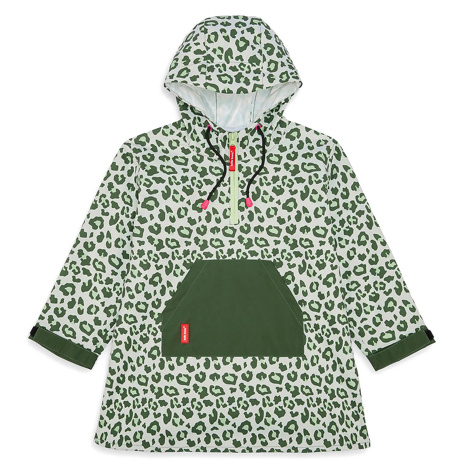Poncho de Pluie Green Leopard - 2/3 Ans Hello Hossy