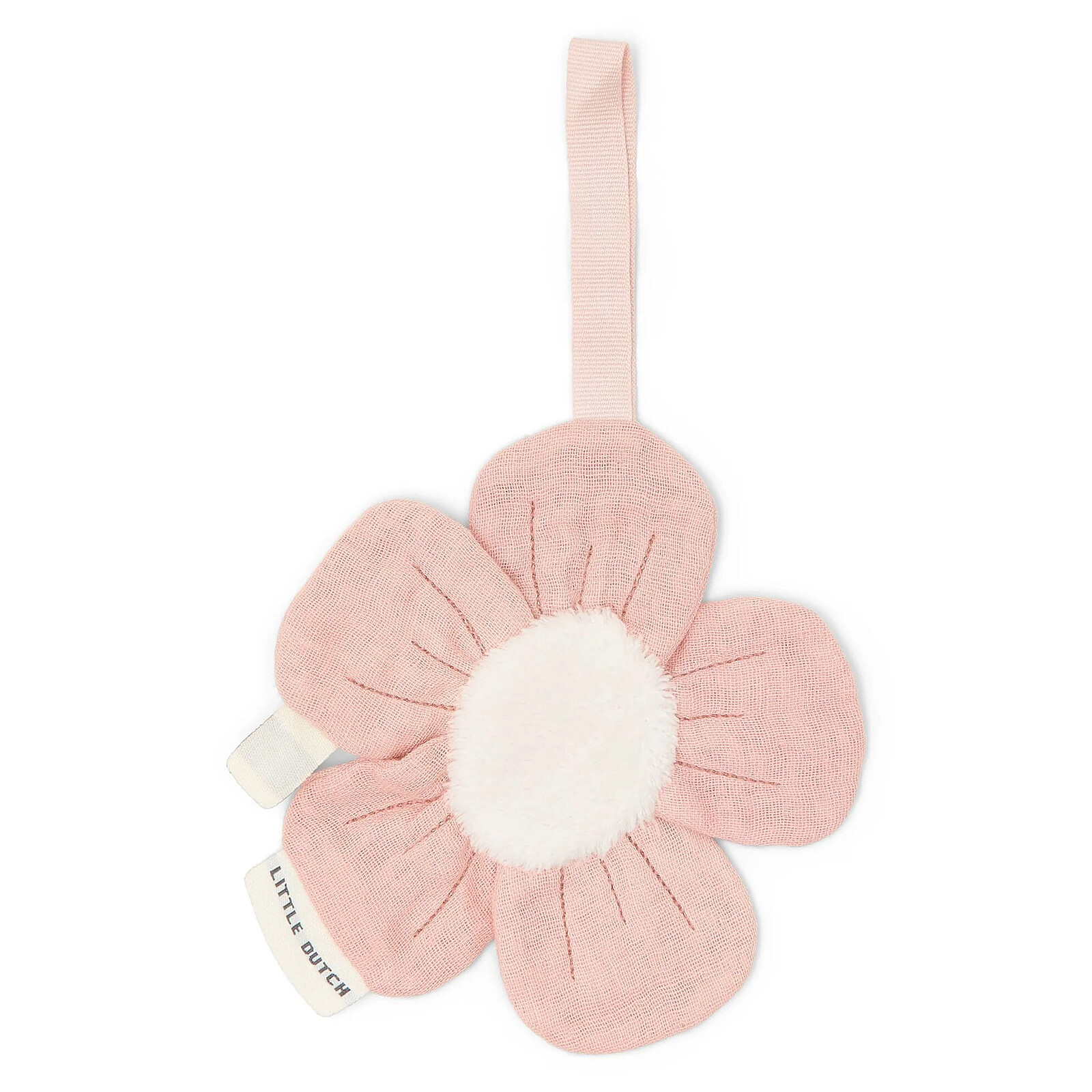Doudou Attache Sucette Fleur Fairy Garden - Rose Little Dutch