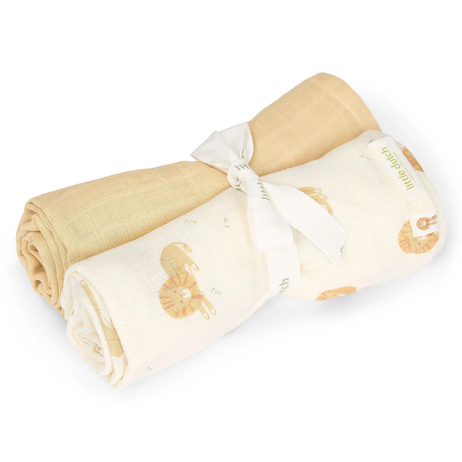 Lot de 2 Langes Safari Friends - Safari Leo Little Dutch