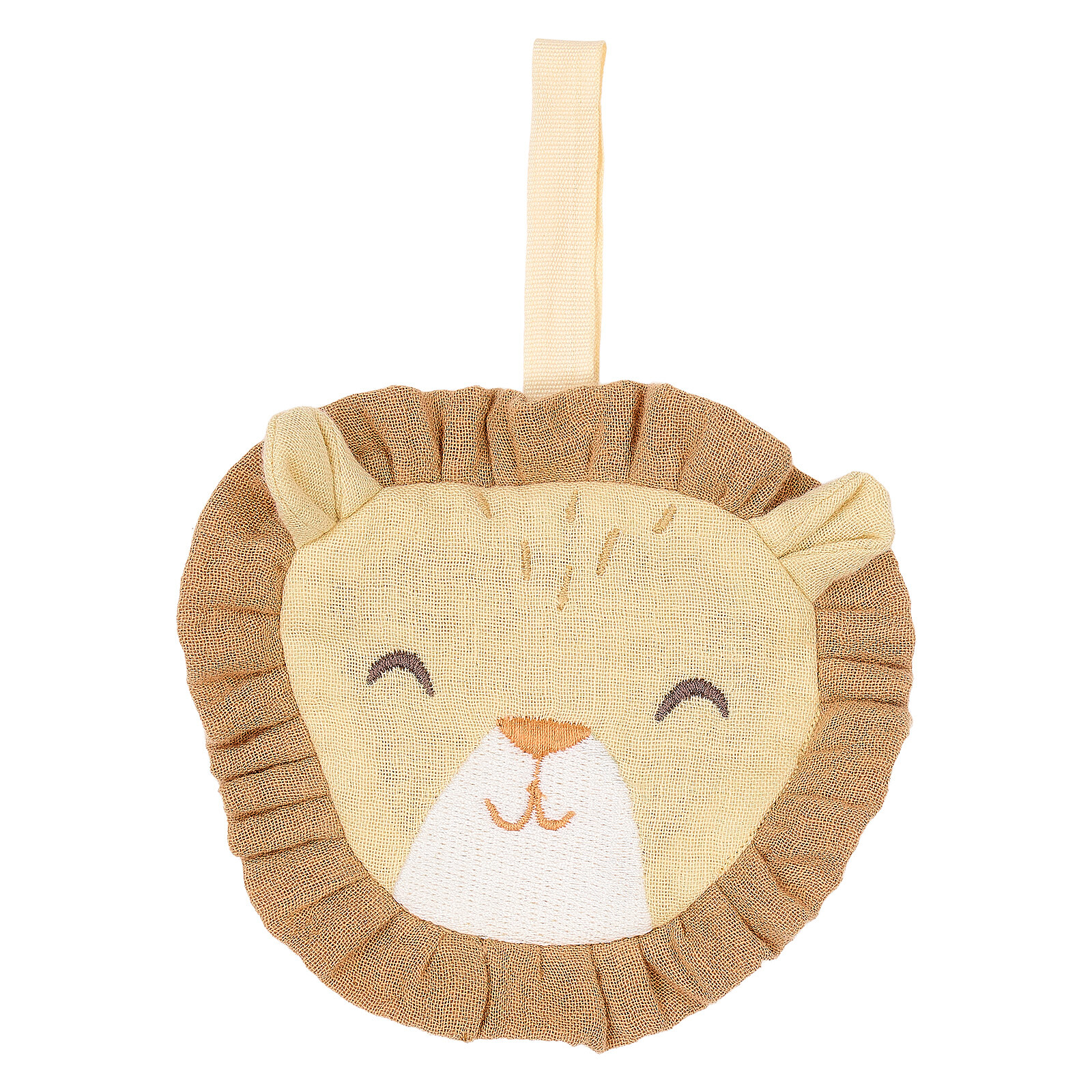 Doudou Attache Sucette Lion Safari Friends - Jaune Little Dutch