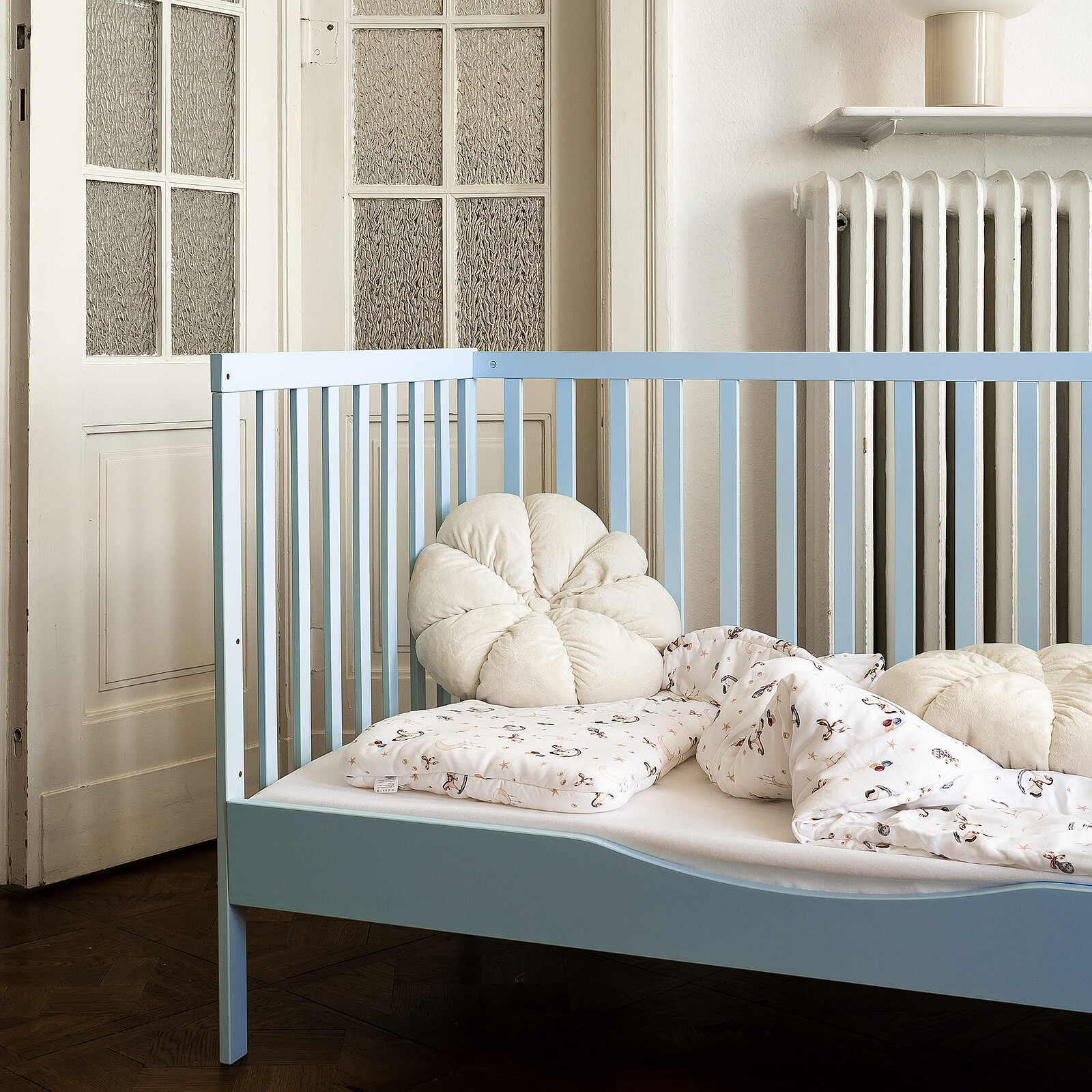 Lit Bébé Evolutif One Of Crib Clear Blue Sky - 140 x 70 cm Nina Bien