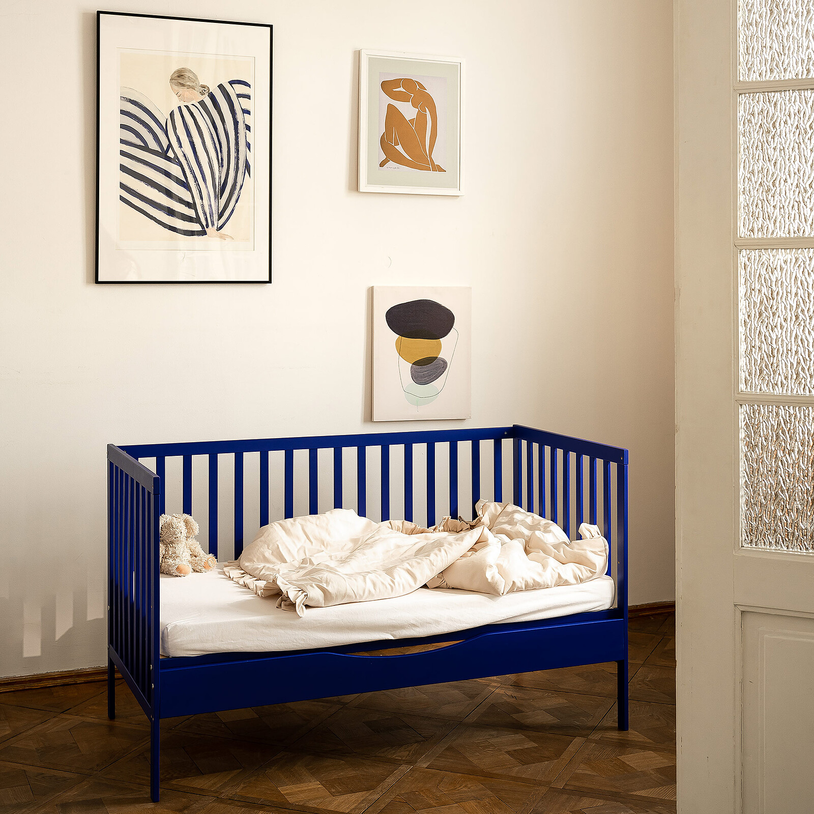 Achat Lit Bébé Evolutif One Of Crib Deep Ocean - 140 x 70 cm
