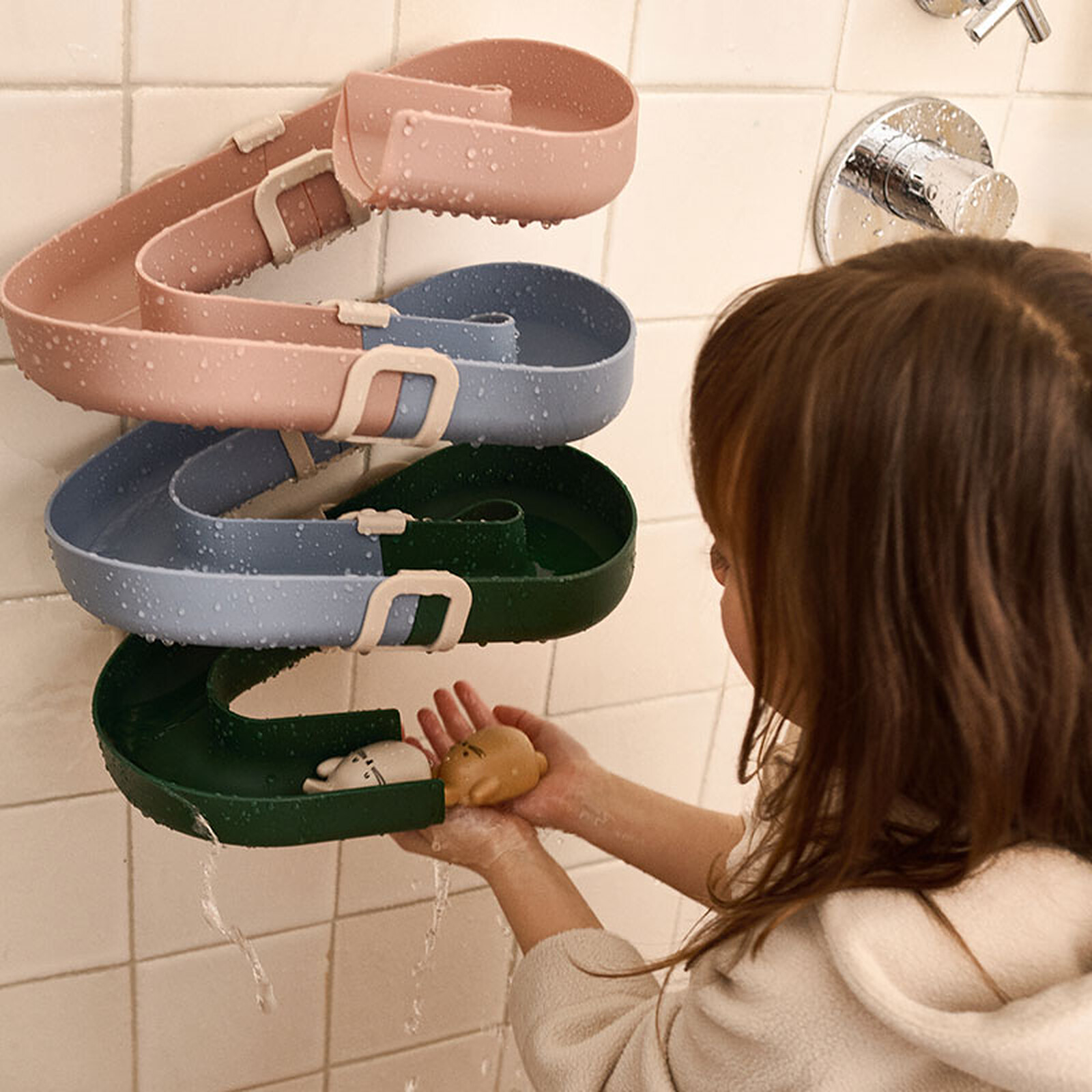 Jeu de Bain Mural Yara - Garden Green Multi Mix pas cher