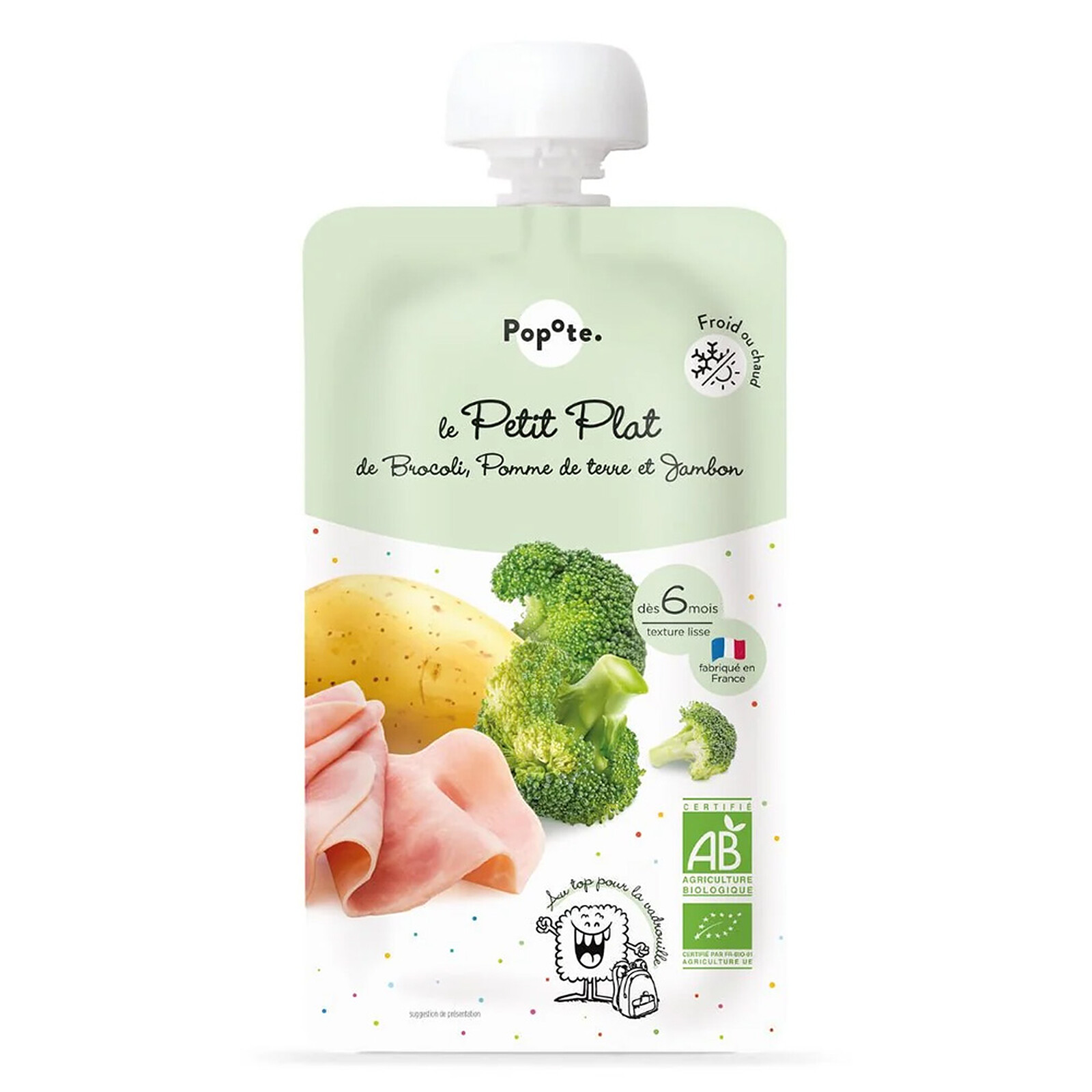 Le Petit Plat Brocoli, Pomme de terre et Jambon - 180 g Popote