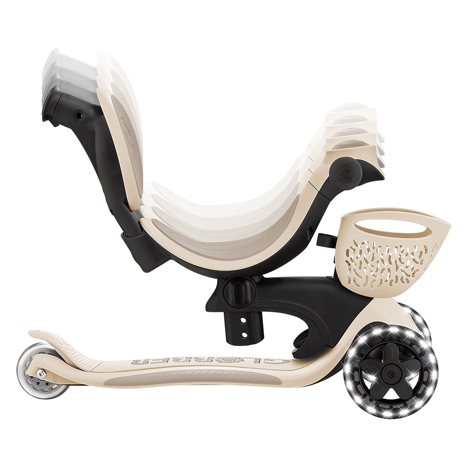 Avis Trottinette Evolutive Go Up Baby 360 Lights - Taupe
