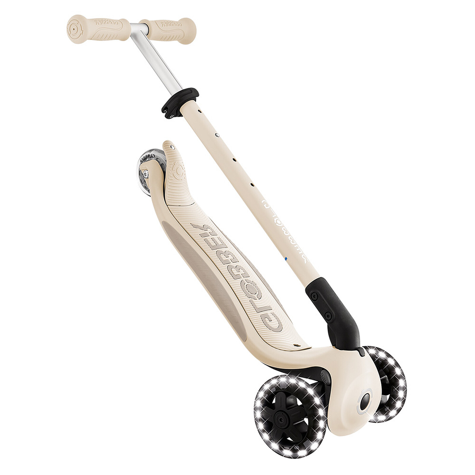 Trottinette Evolutive Go Up Baby 360 Lights - Taupe pas cher