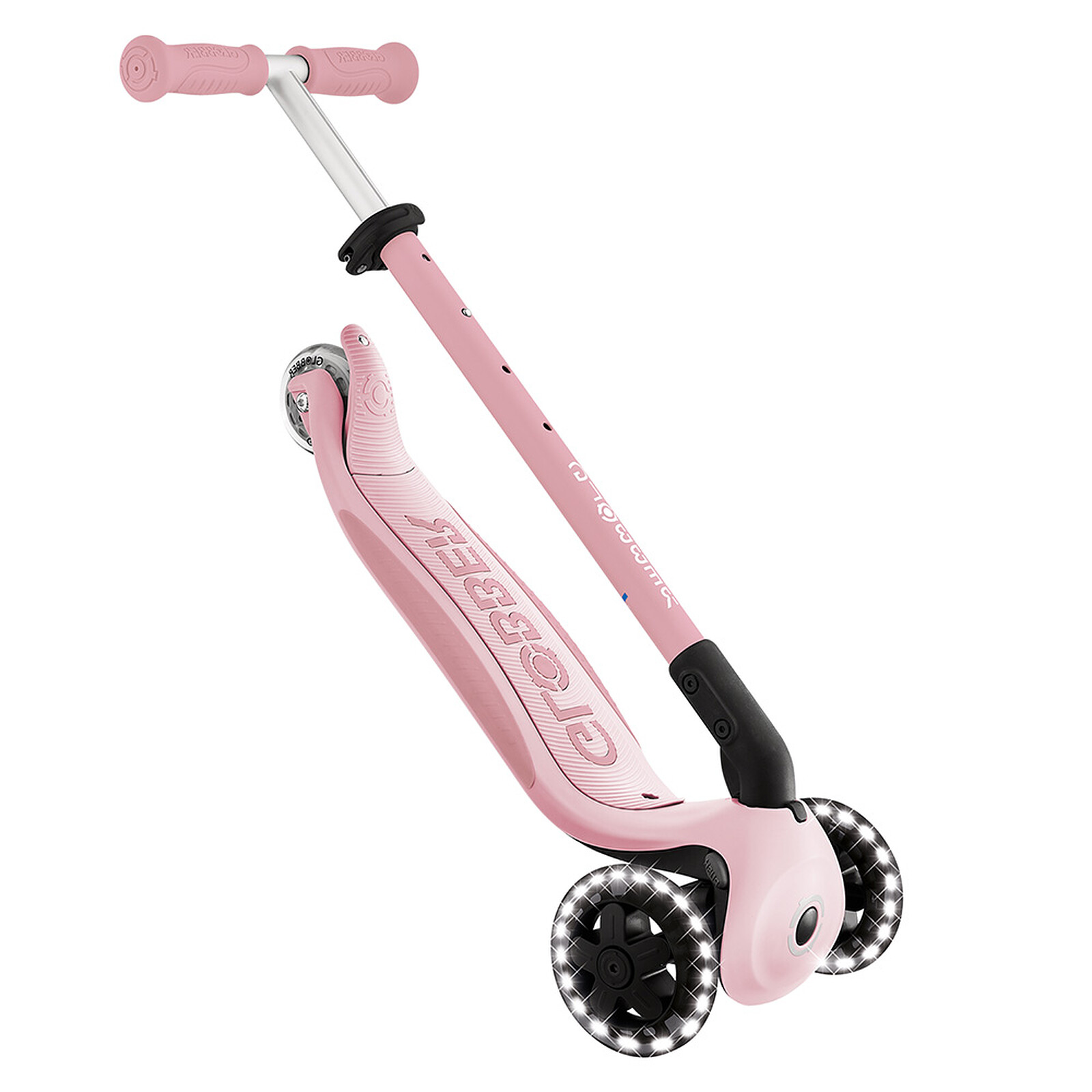 Trottinette Evolutive Go Up Baby 360 Lights - Rose Pastel pas cher
