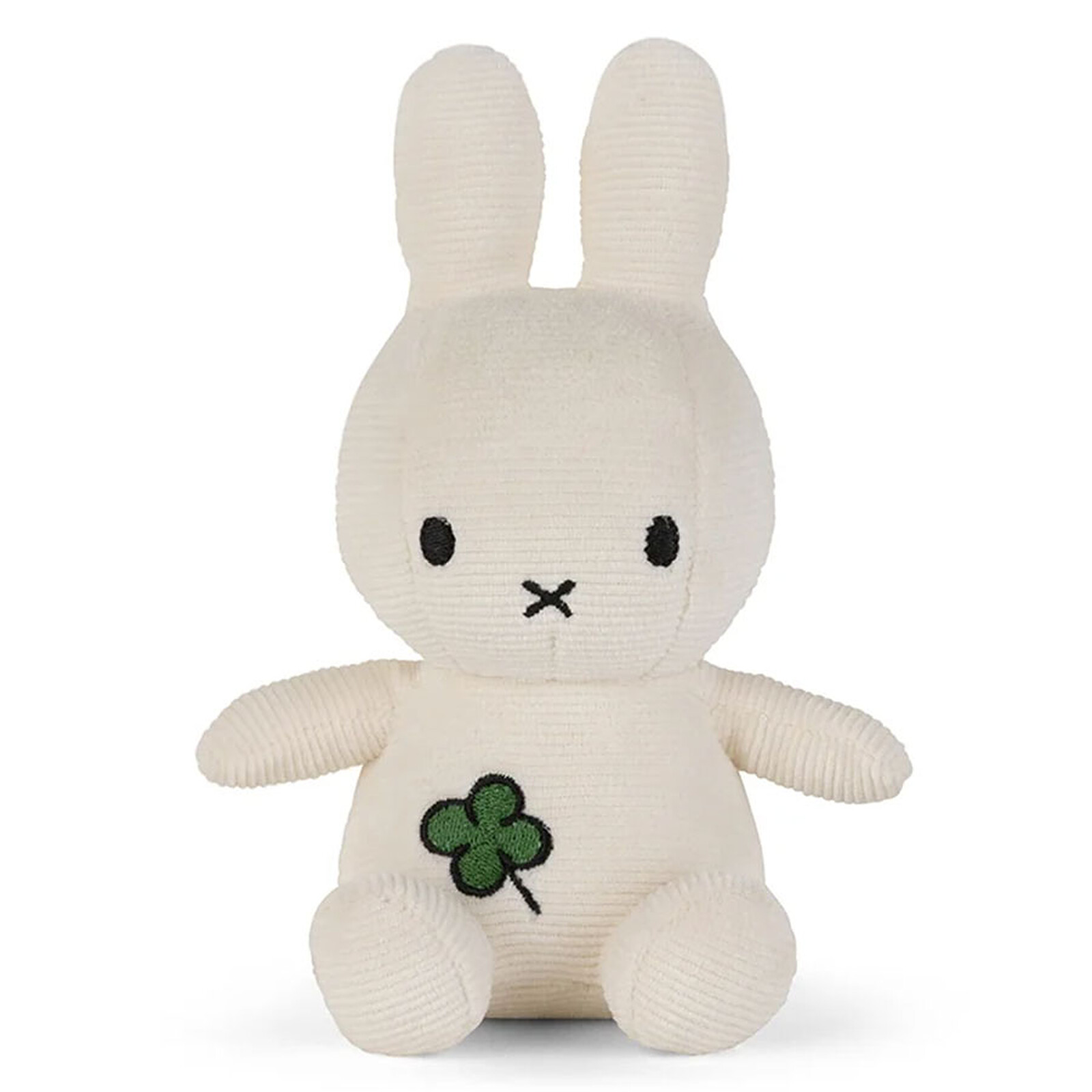 Lapin Miffy Brodé Blanc Cassé Trèfle - Petit  Bon Ton Toys
