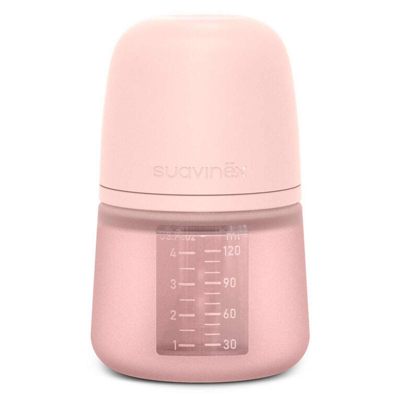 Biberon Silicone Tétine SX Pro Colour Essence Rose Nude - 120 ml Suavinex