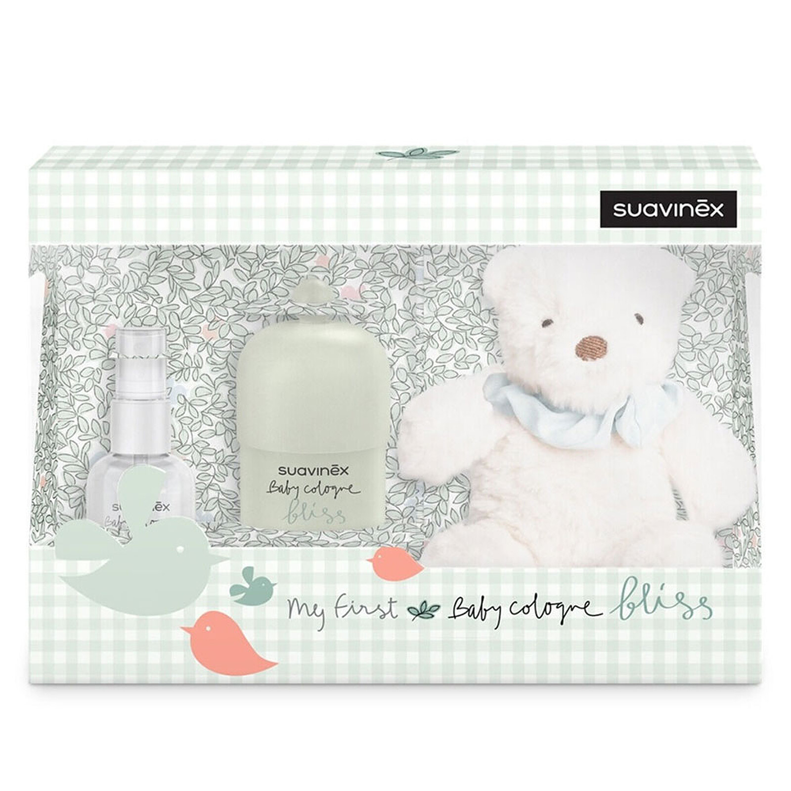 Coffret My First Baby Cologne Bliss et Peluche - 100 ml  Suavinex