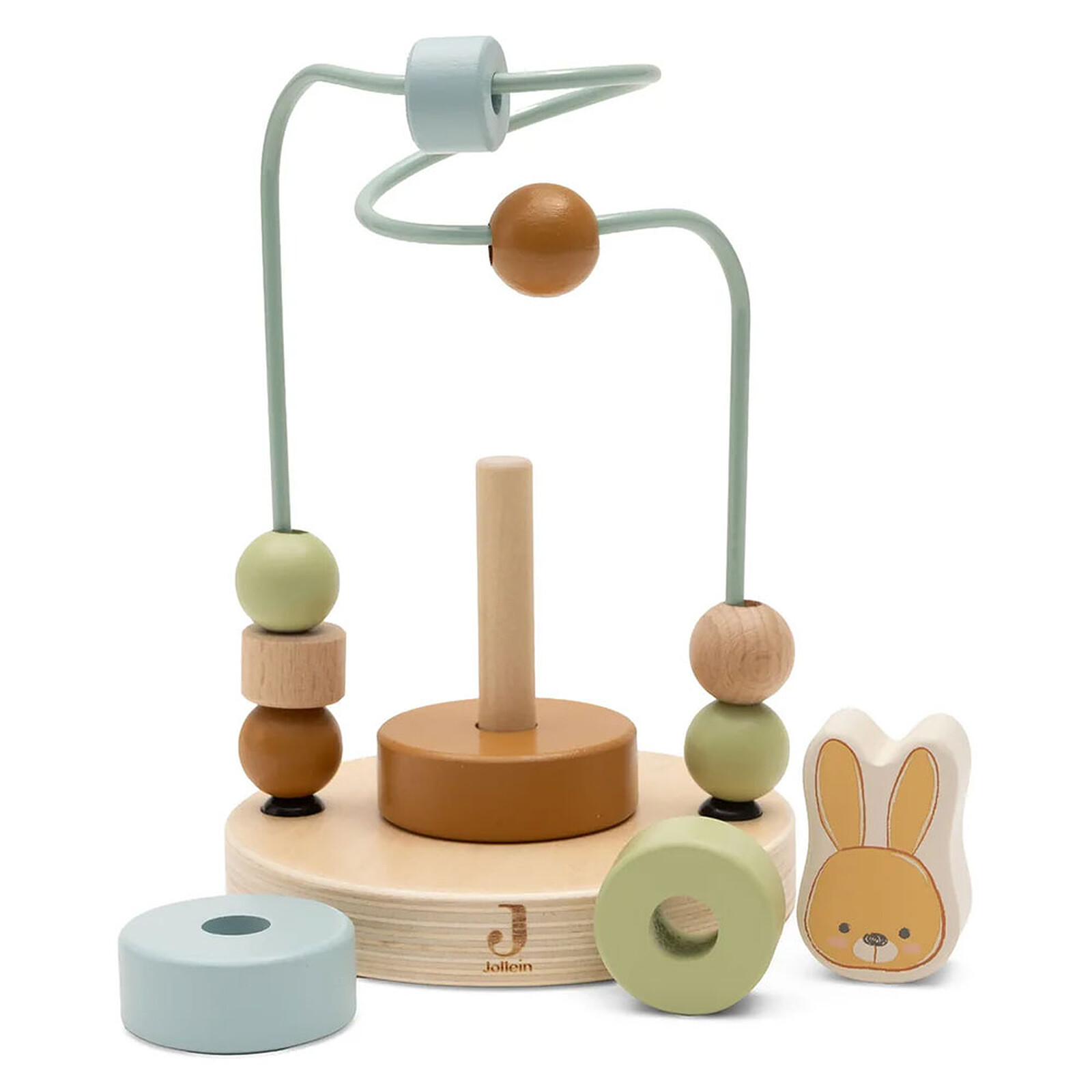 Tour d'Empilage en Bois à Spirale - Bunny Luz Jollies Jollein
