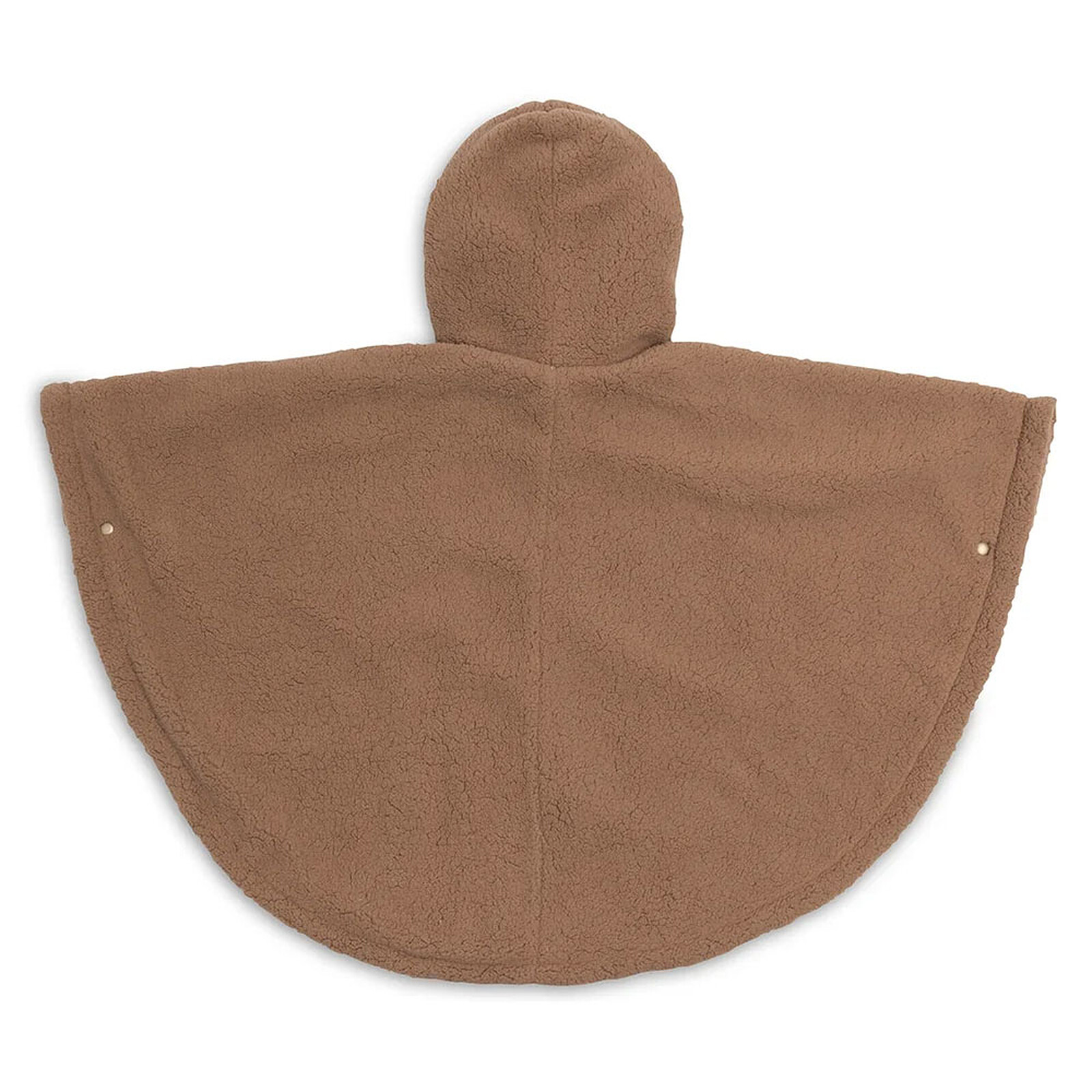 Poncho Teddy Fleece Curlé - Dark Hazel  Jollein