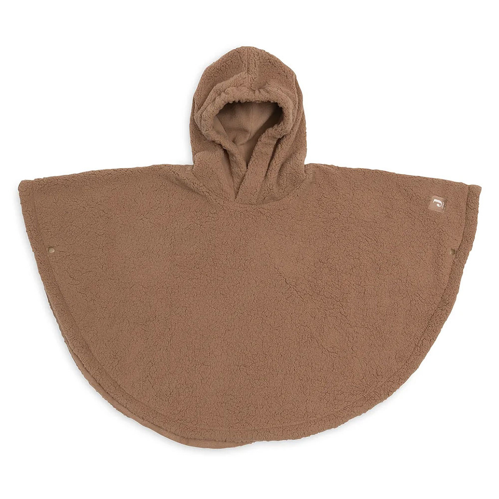 Poncho Teddy Fleece Curlé - Dark Hazel  Jollein