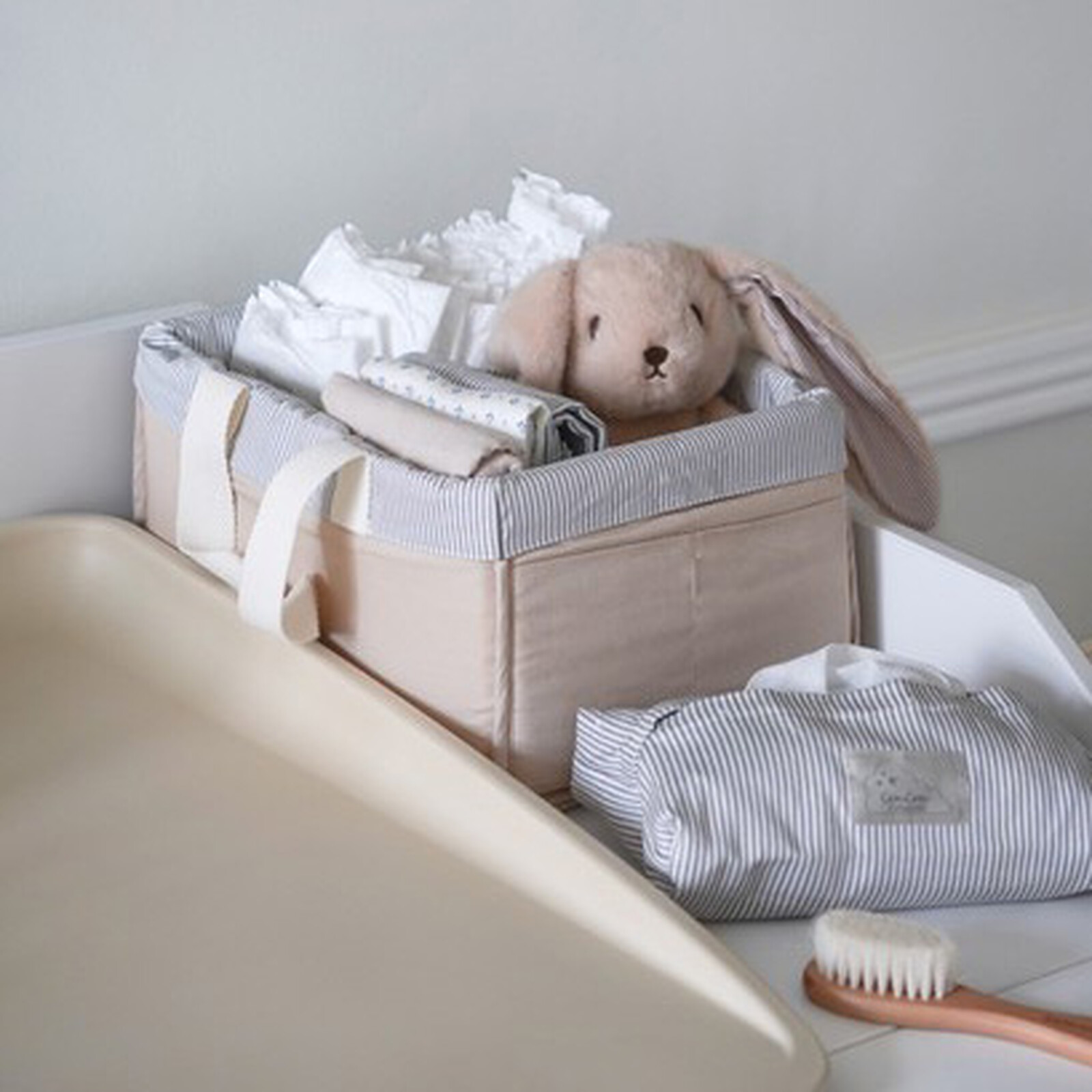 Avis Peluche Lapin Billie Latte Classic Stripes Camel - Medium