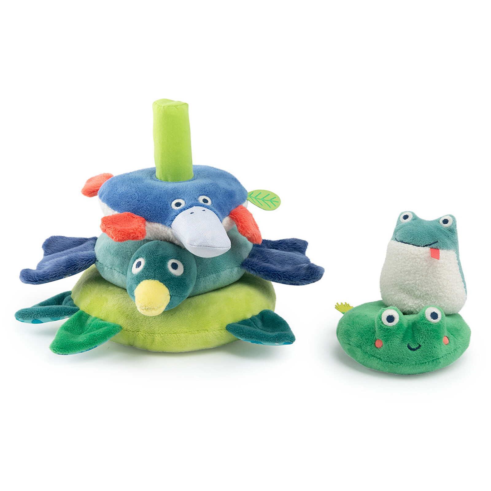 Animaux Empilables en Tissu - La Mare aux Grenouilles Moulin Roty