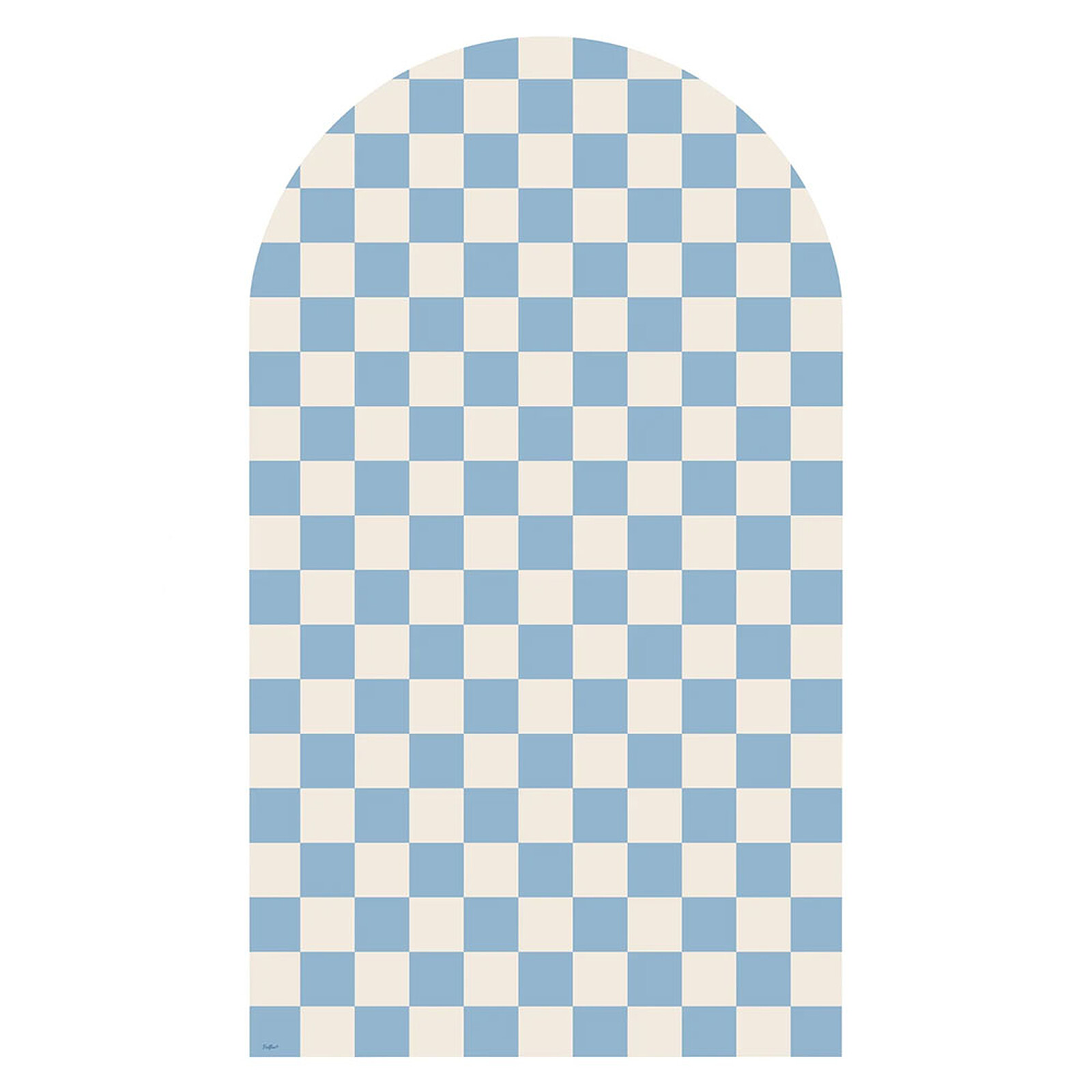 Tableau Magnétique Arche - Damier Bleu Ferflex