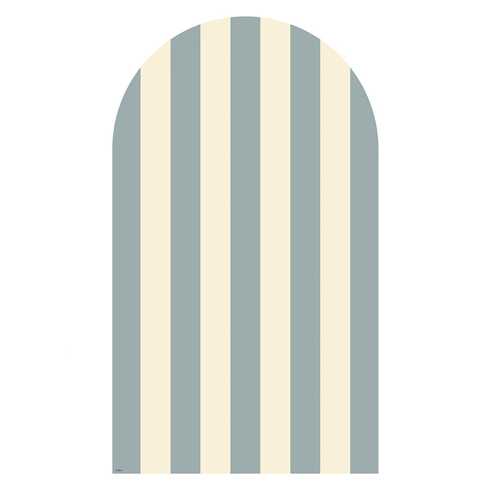 Tableau Magnétique Arche Rayée - Bleu Beige Ferflex