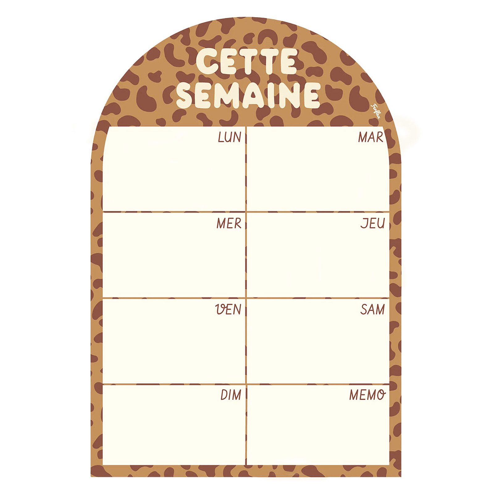 Cette Semaine Planning Hebdomadaire Magnétique Arche - Graou Camel Ferflex