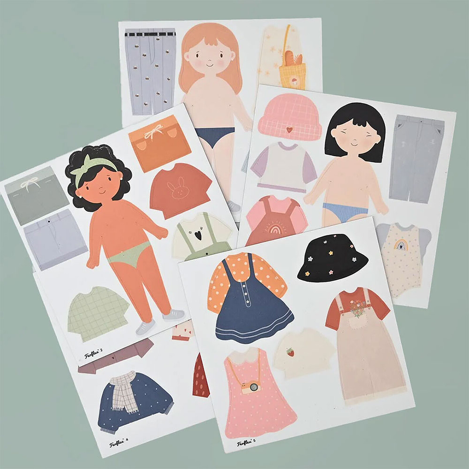 Jeu Magnétique Silhouettes à Habiller - Fille Ferflex