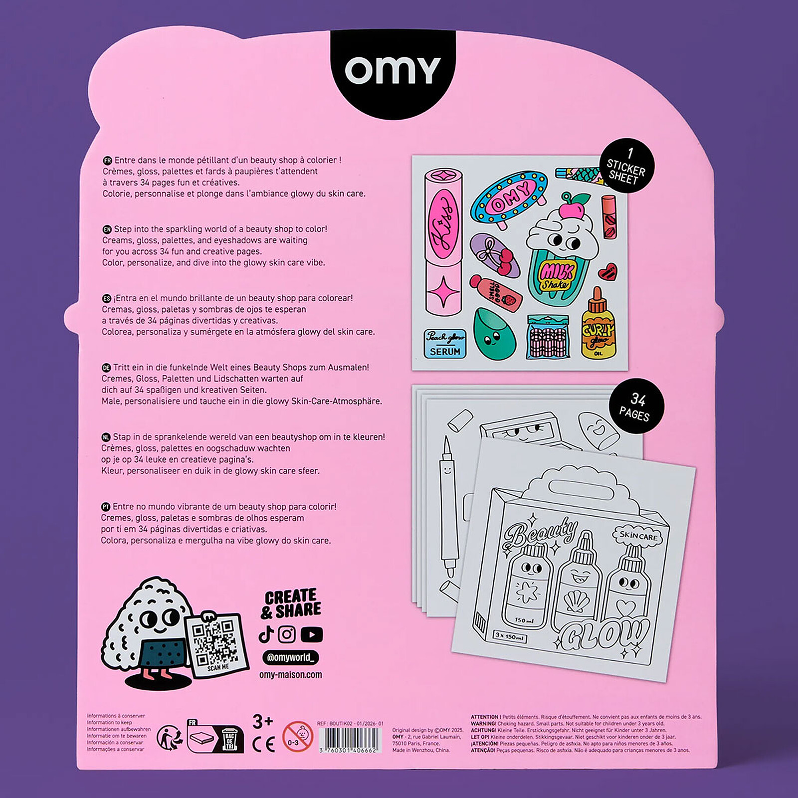 Achat Livre de Coloriage Coloring Boutique - Beauty Shop
