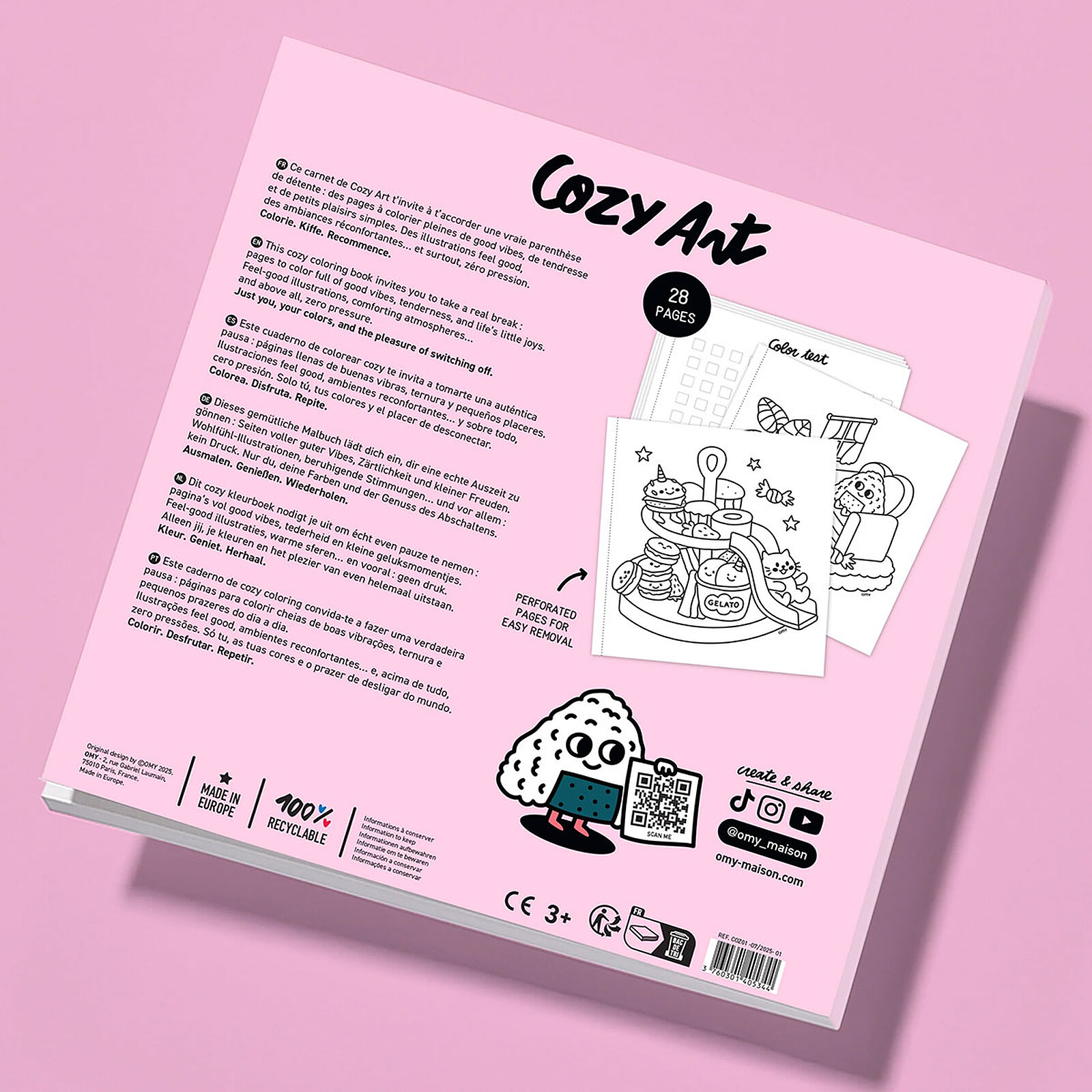 Achat Livre de Coloriage Cozy Art Kawaii