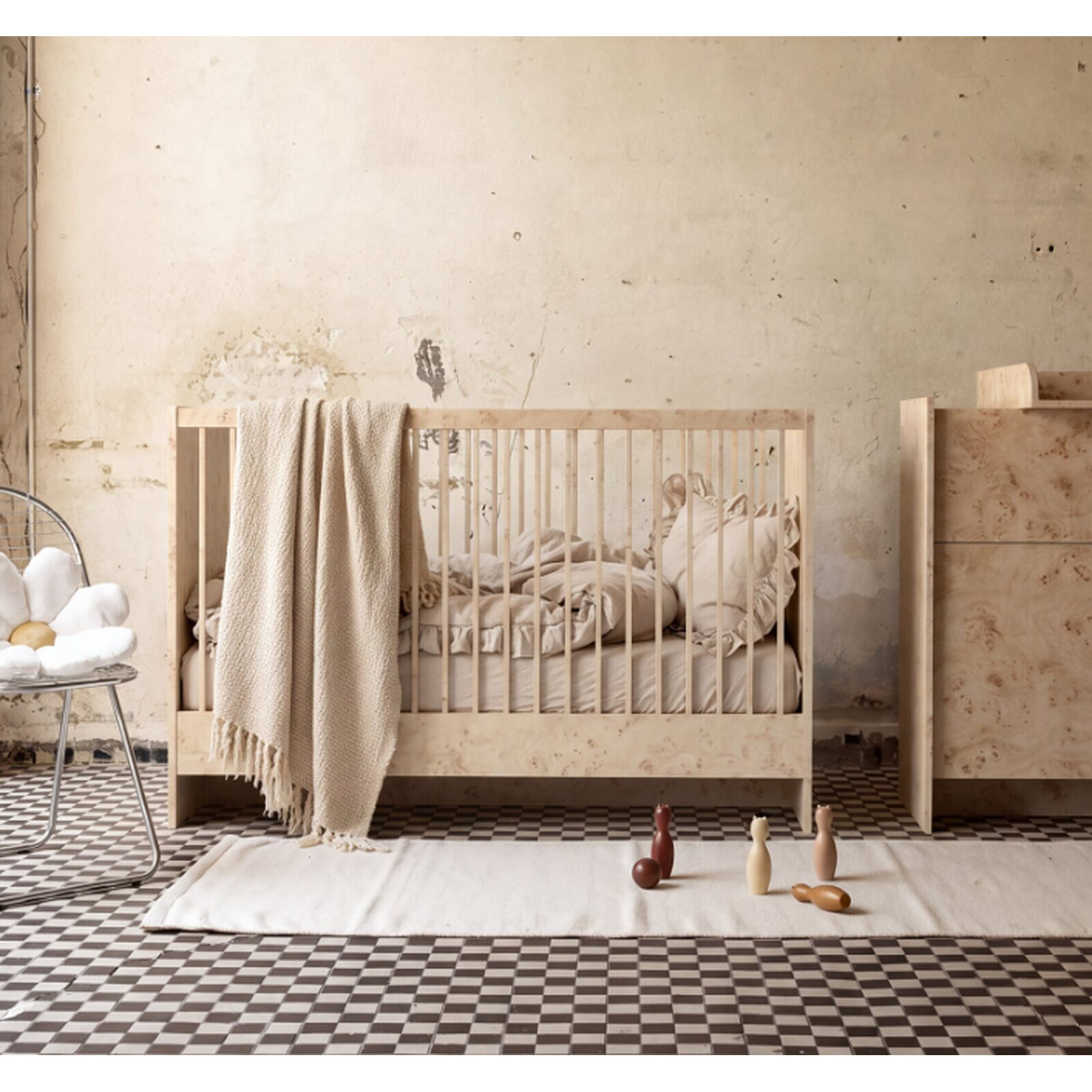 Lit Bébé Evolutif Osaka Art Déco - 140 x 70 cm Nina Bien