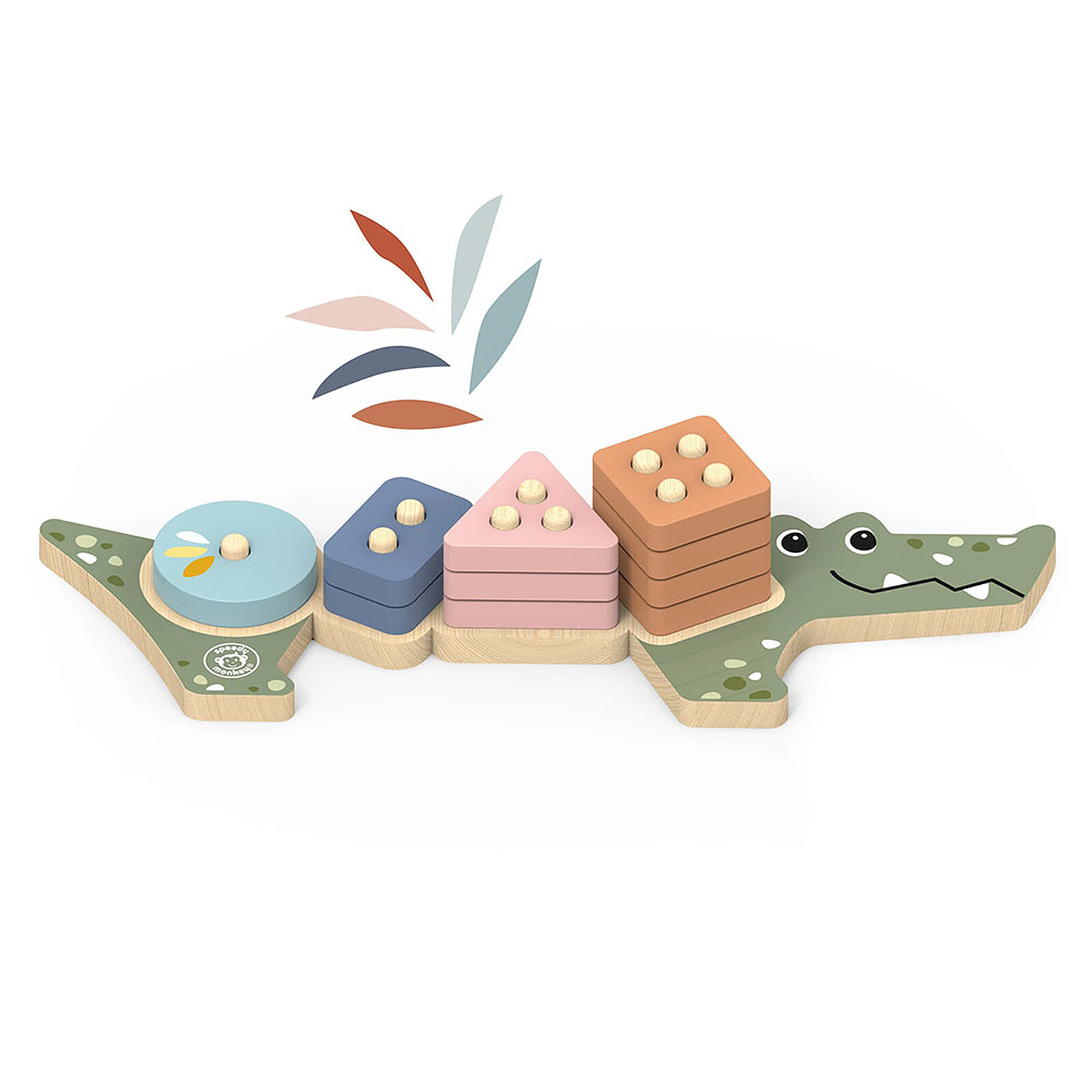 Crocodile d'Eveil à Empiler et Trier Speedy Monkey