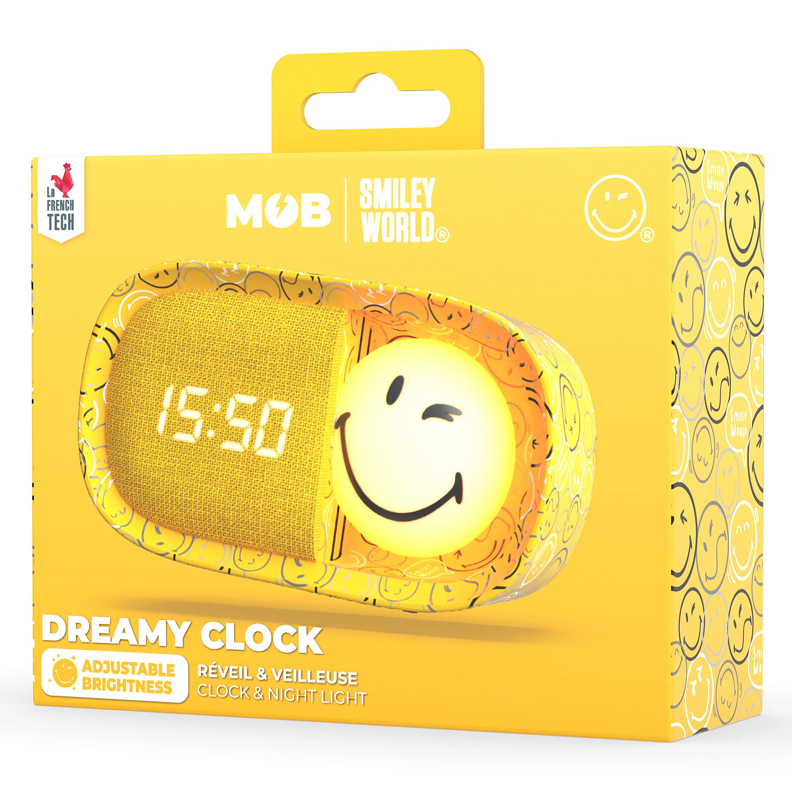 Avis Réveil Veilleuse Dreamy Smiley World - Jaune