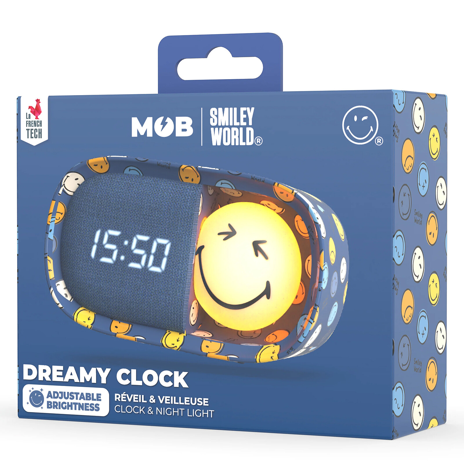Avis Réveil Veilleuse Dreamy Smiley World - Bleu
