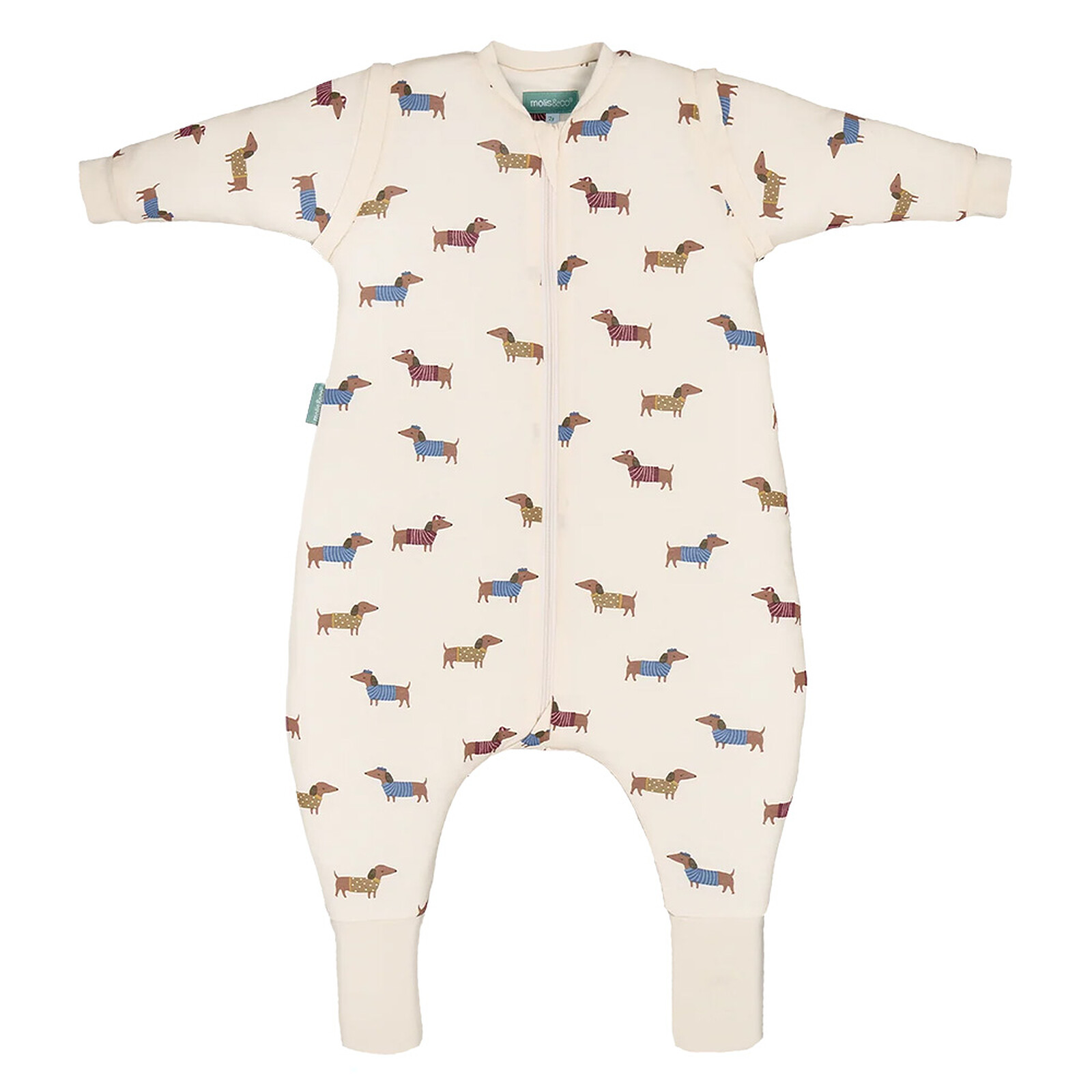 Gigoteuse Hiver avec Manches Amovibles et Pieds Antidérapants Fancy Teckel - 12 Mois molis&co