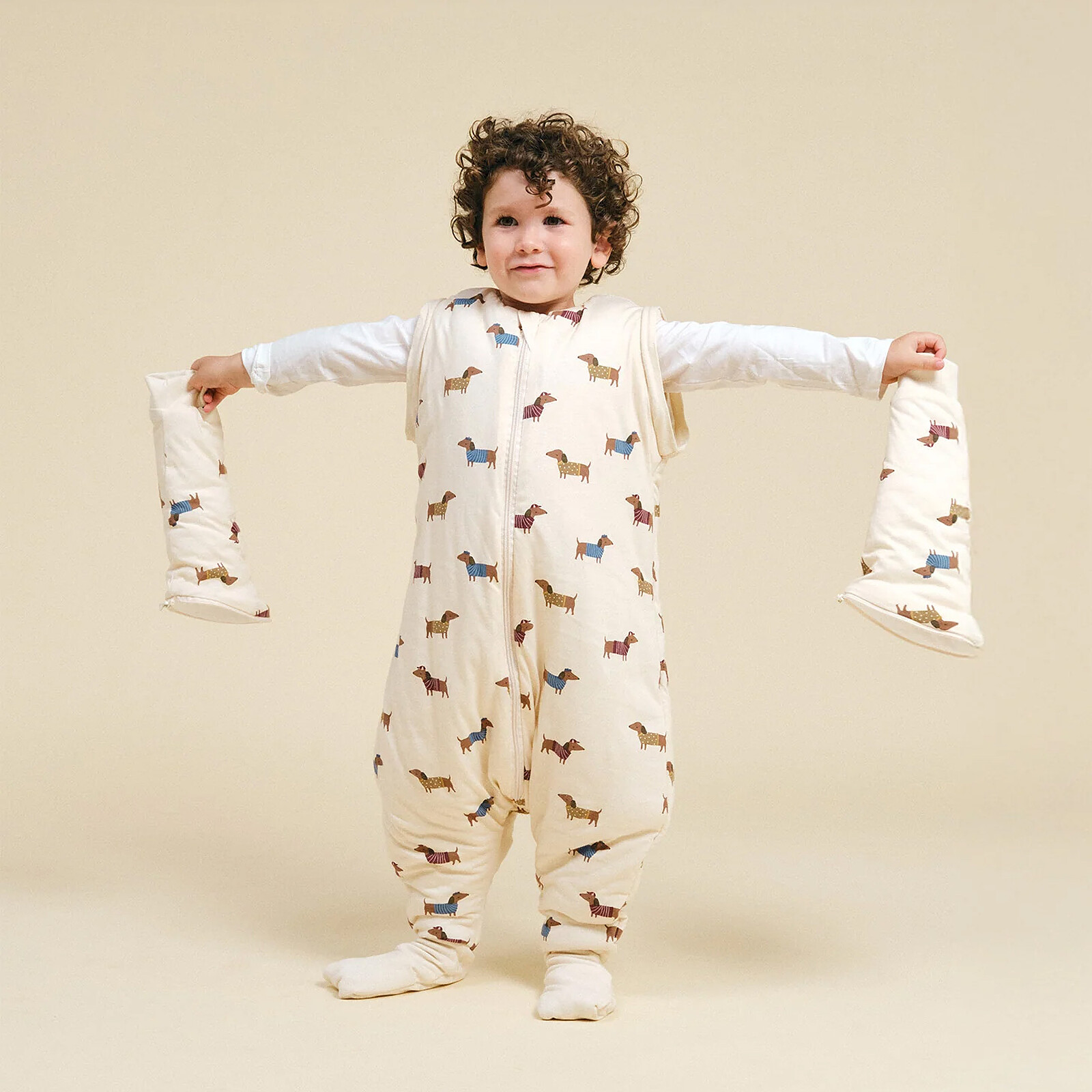 Avis Gigoteuse Hiver avec Manches Amovibles et Pieds Antidérapants Fancy Teckel - 12 Mois