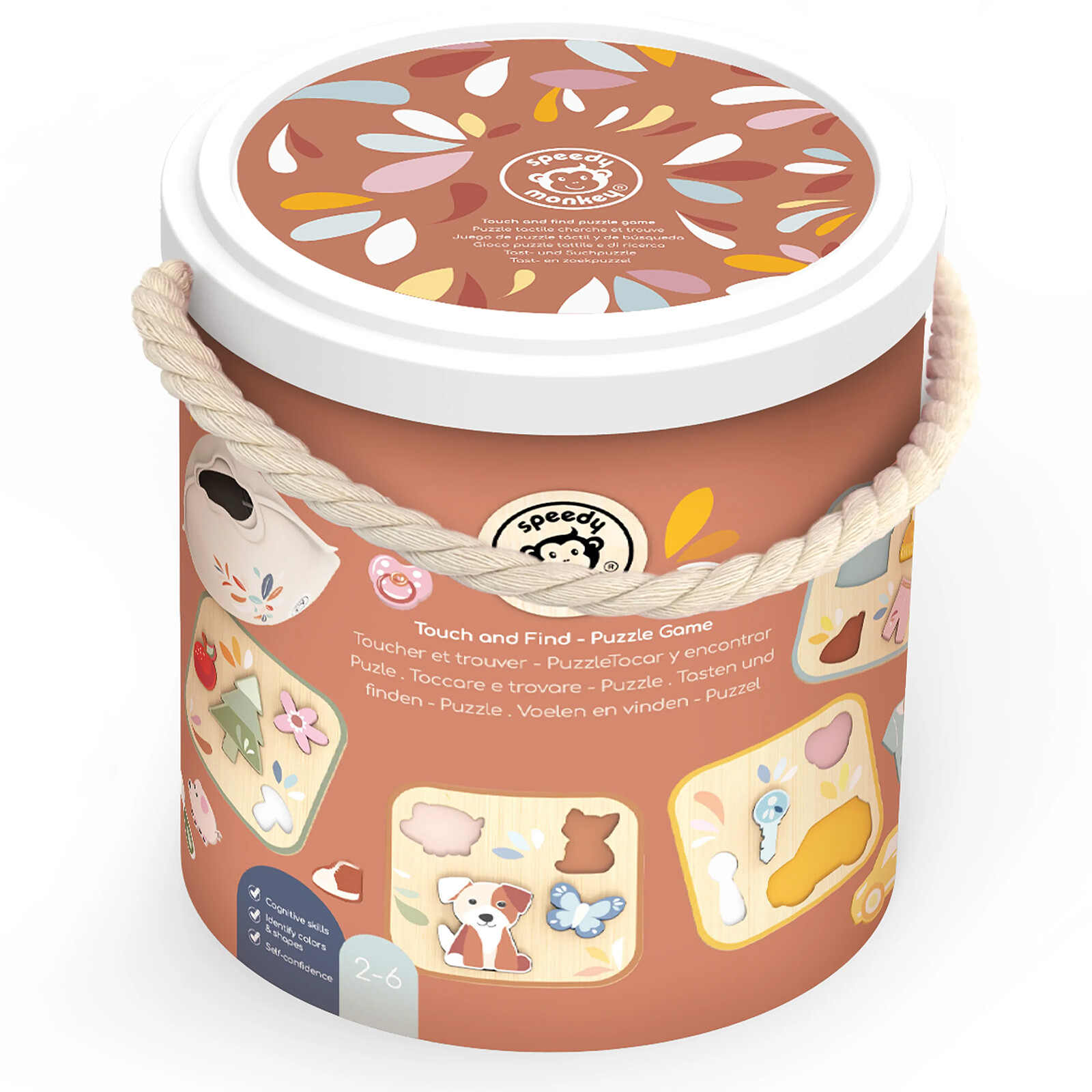 Puzzle Tactile Cherche et Trouve Speedy Monkey
