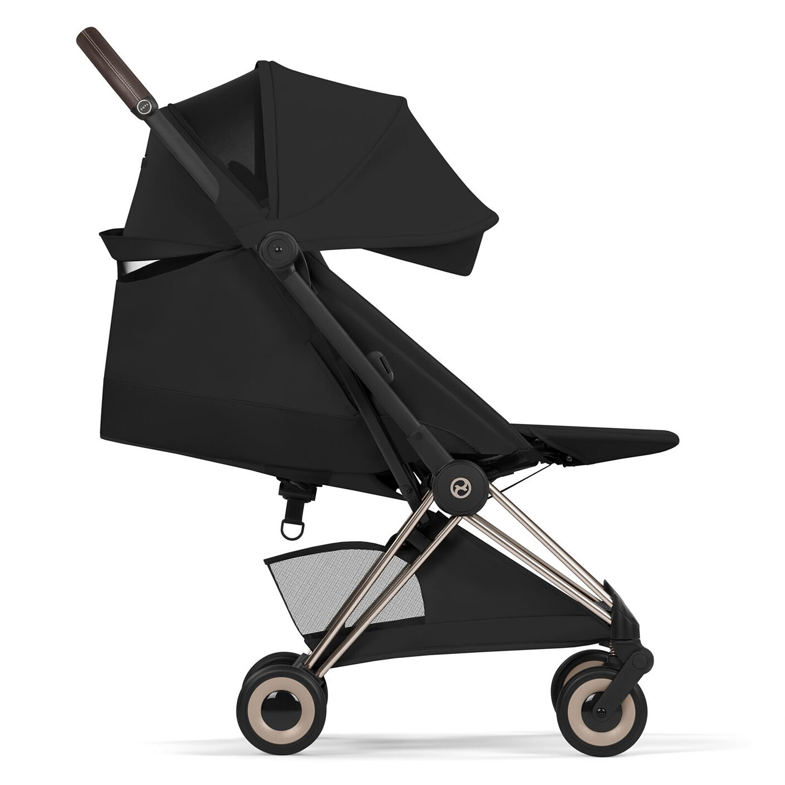 Poussette Ultra-compacte Coyä Style Châssis Champagne Gold - Sepia Black Cybex
