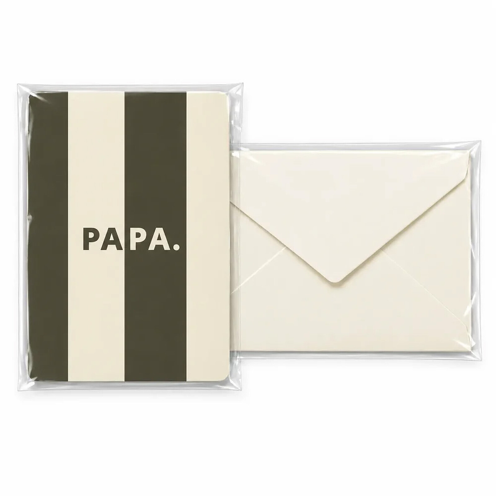 Carte Papa Rayures Bonjour Little