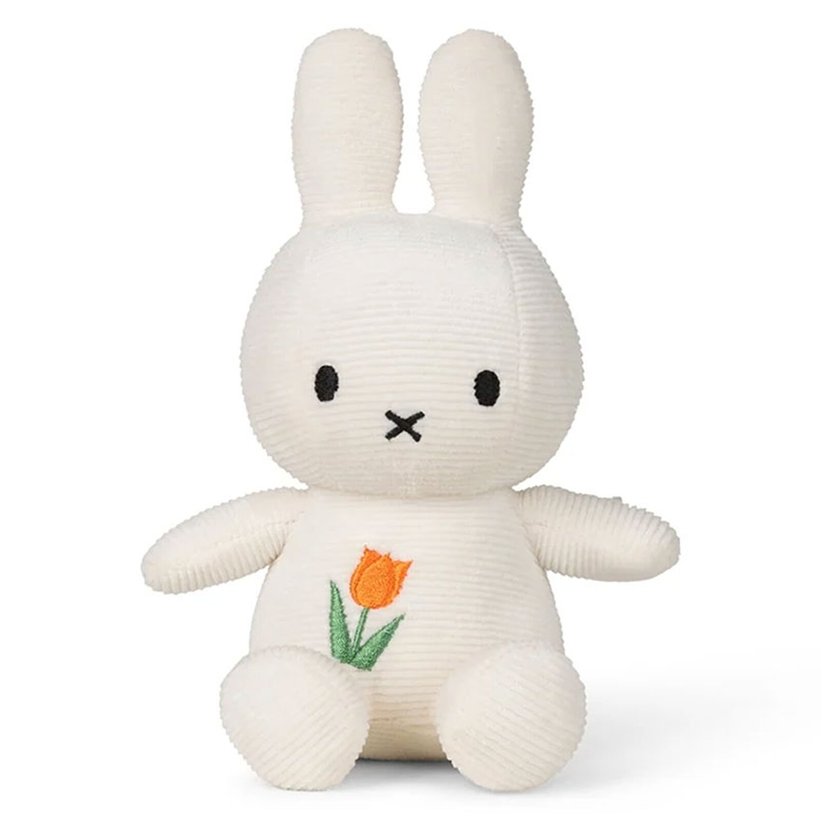 Lapin Miffy Brodé Blanc Cassé Tulipe - Petit  Bon Ton Toys
