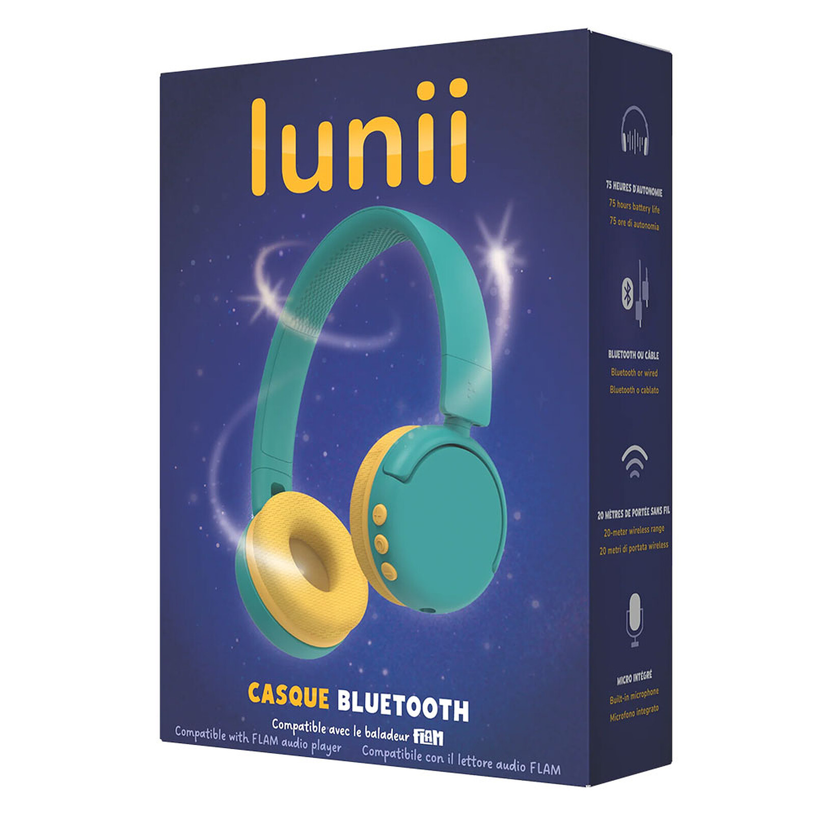 Casque Audio Bluetooth - Vert Lunii